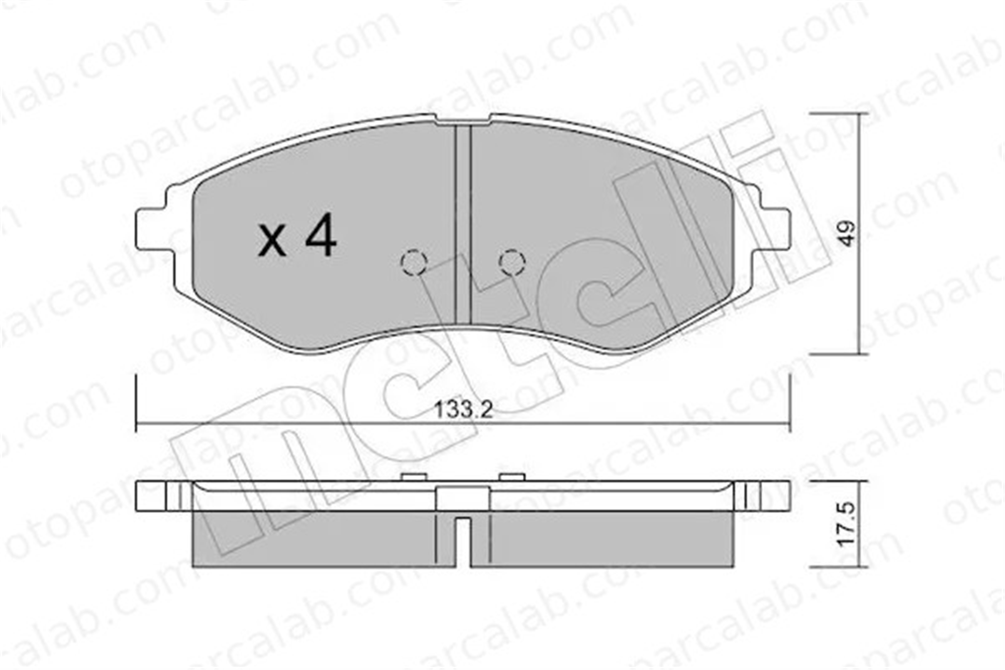 FROW 387.1101.001 Fren Disk Balata Ön CHEVROLET AVEO / KALOS Hatchback AVEO / KALOS Sedan PW892497 65396534