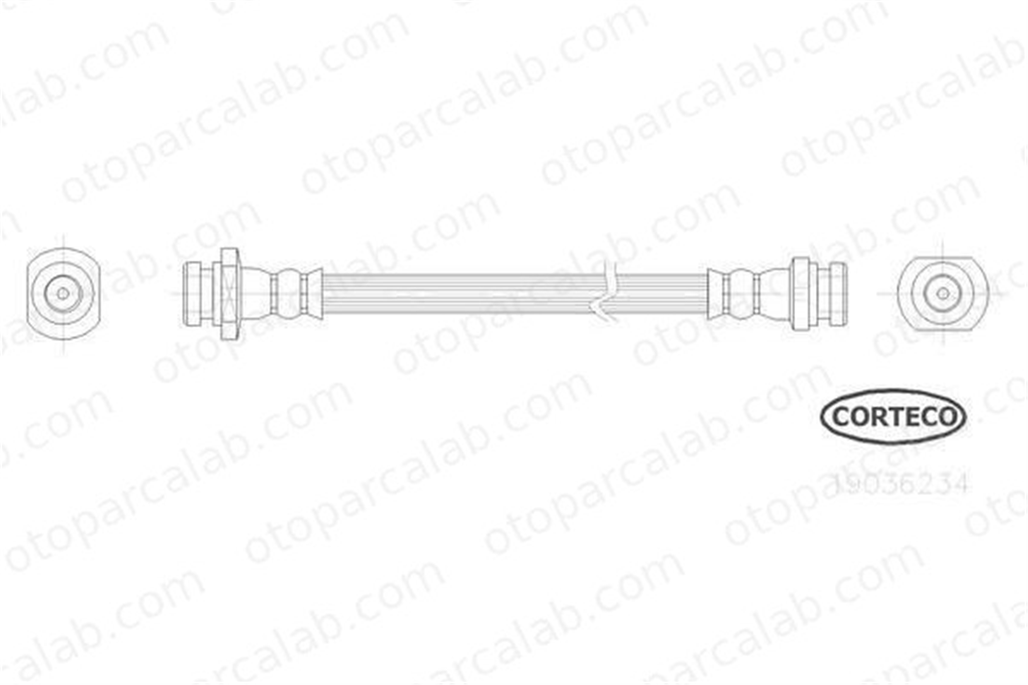 FROW 387.1112.003 Fren Hortumu Arka Sağ veya Sol CHEVROLET AVEO / KALOS Hatchback AVEO / KALOS Sedan 96407749