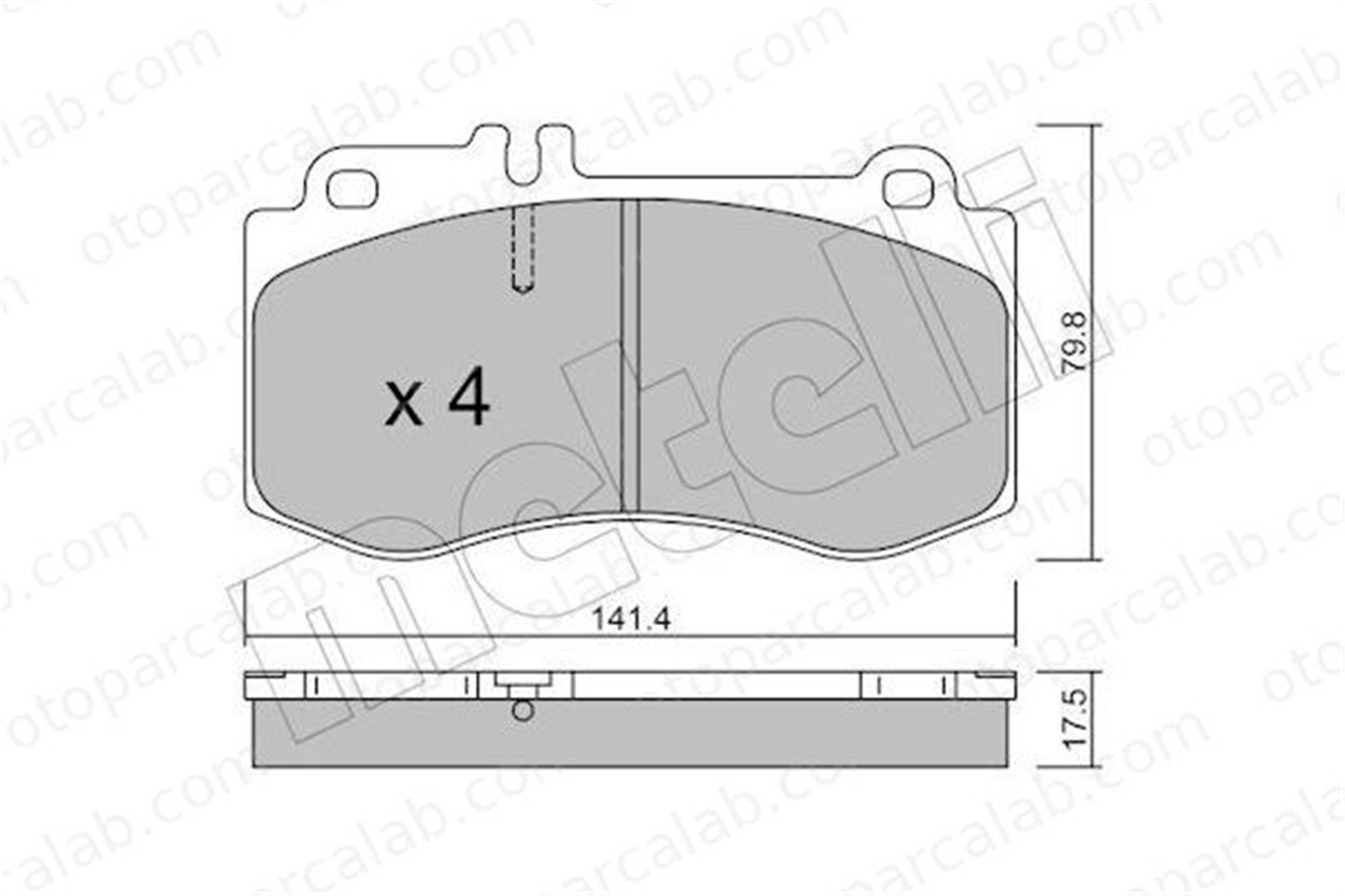 FROW 389.1101.001 Fren Disk Balata Ön ISUZU D-MAX I D-MAX II 54207720 0054207720