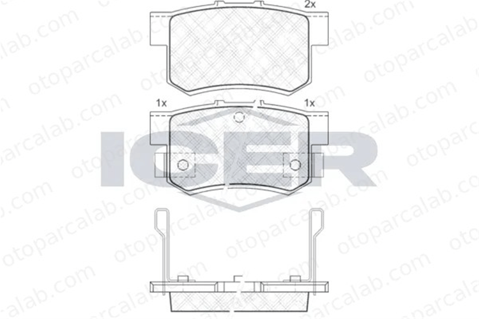 FROW 392.1102.003 Fren Disk Balata Arka ROVER 200 II Hatchback 400 II 6430S2A00 06430S2A00