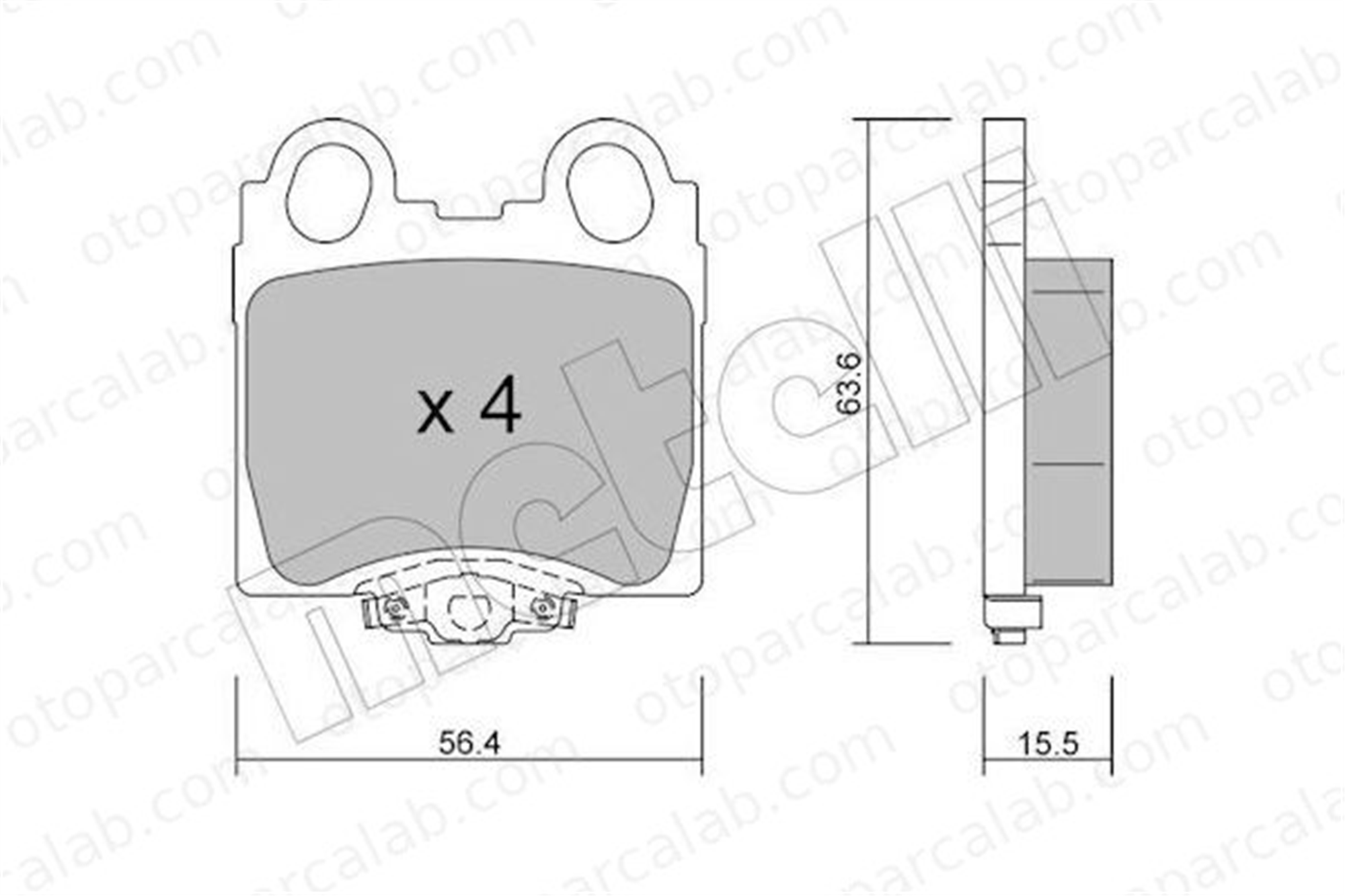 FROW 394.1102.001 Fren Disk Balata Arka LEXUS GS IS I 446622180 0446622180