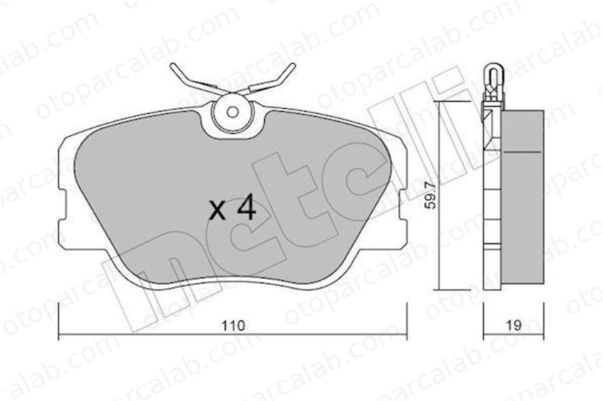 FROW 492.1101.001 Fren Disk Balata Ön MERCEDES-BENZ SPRINTER 3-t Panelvan/Van SPRINTER 4-t Panelvan/Van 4209920 0004209920