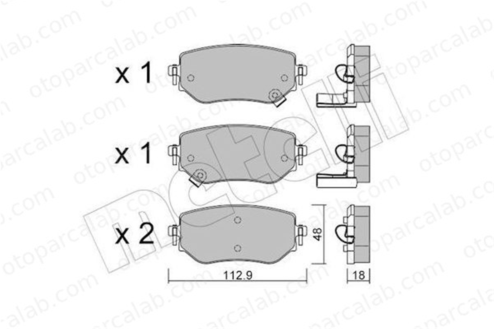 FROW 493.1102.001 Fren Disk Balata Arka MERCEDES-BENZ X-SERISI NISSAN NP300 NAVARA Pick-up 4704230600 470423