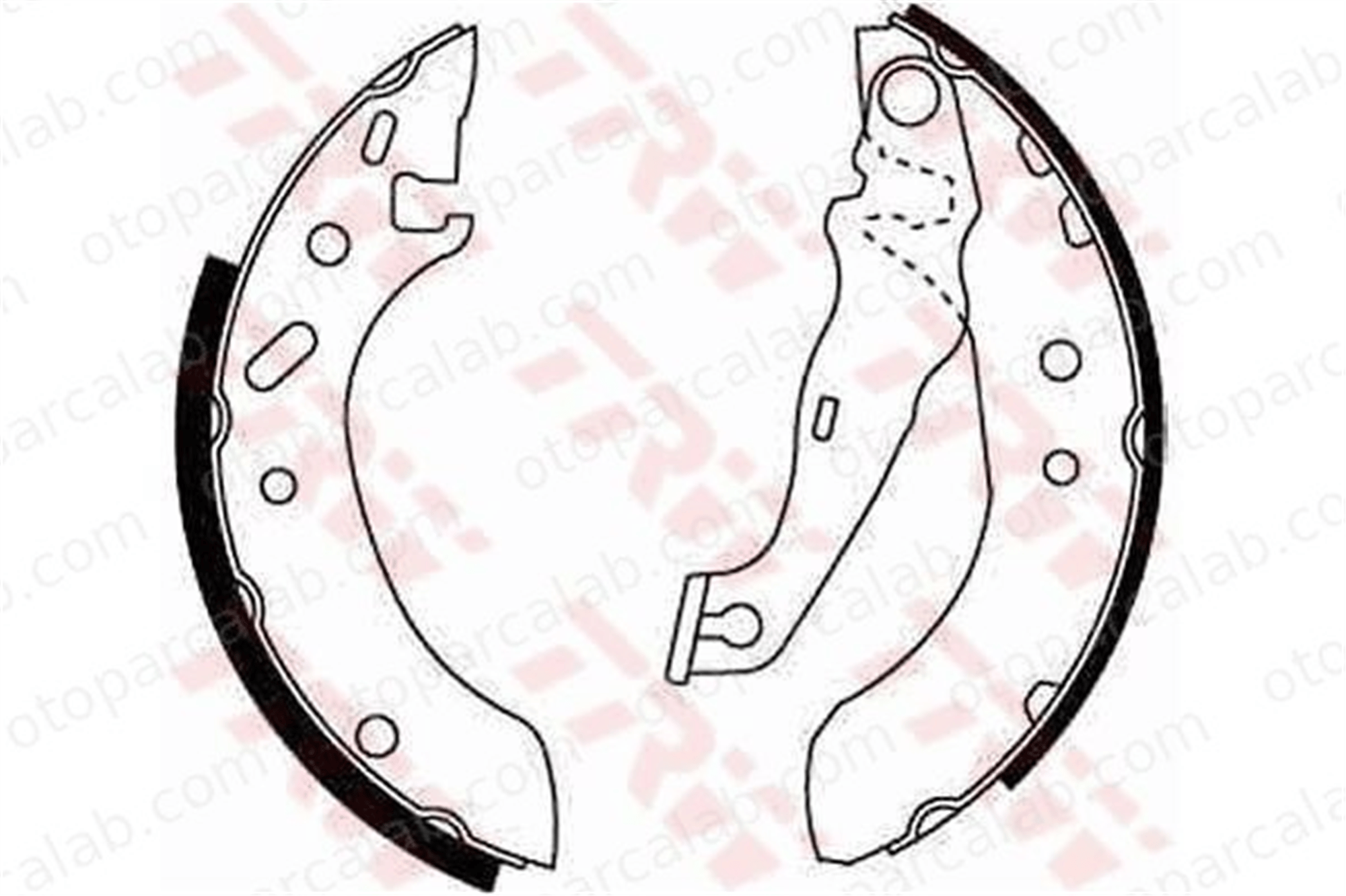 FROW 503.1103.001 Fren Pabuçlu Balata Arka FORD FIESTA IV ESCORT VI 1005960