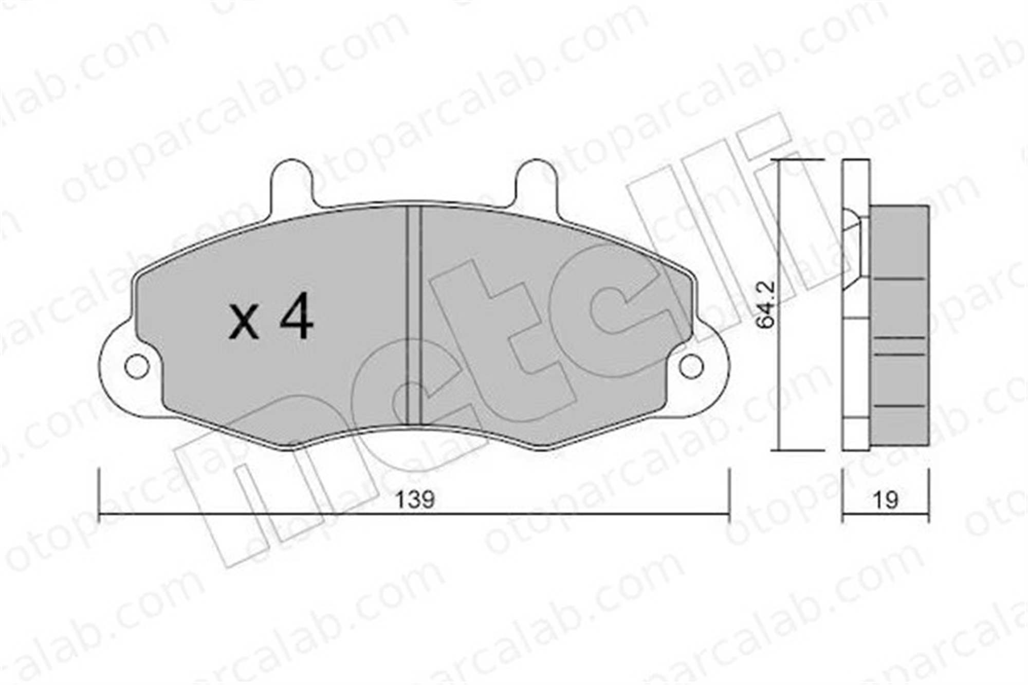 FROW 504.1101.012 Fren Disk Balata Ön FORD TRANSIT Minibüs/Otobüs TRANSIT Panelvan/Van 6197738 1074971