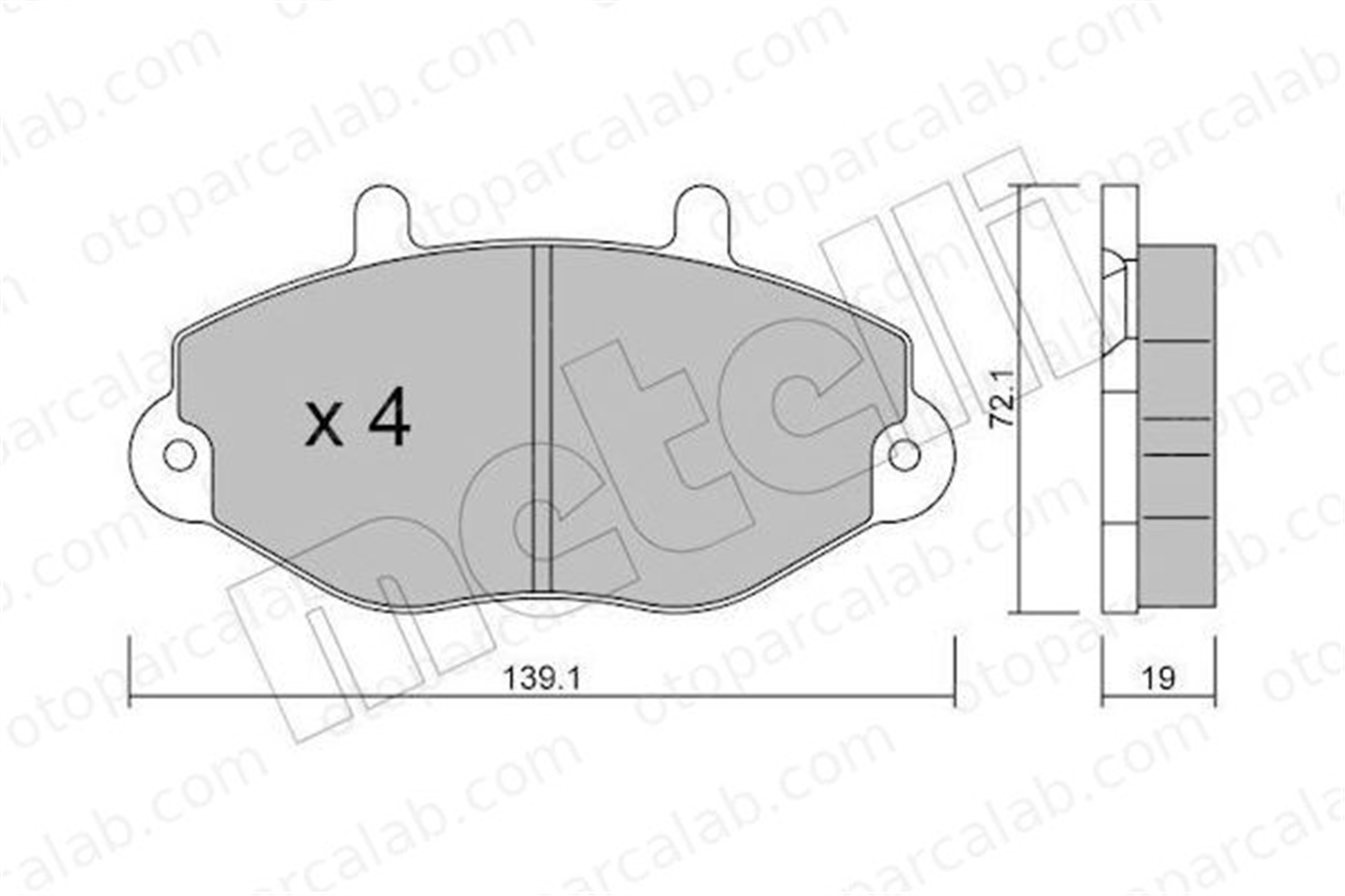 FROW 504.1101.011 Fren Disk Balata Ön FORD TRANSIT Minibüs/Otobüs TRANSIT Panelvan/Van 6197739 1074972
