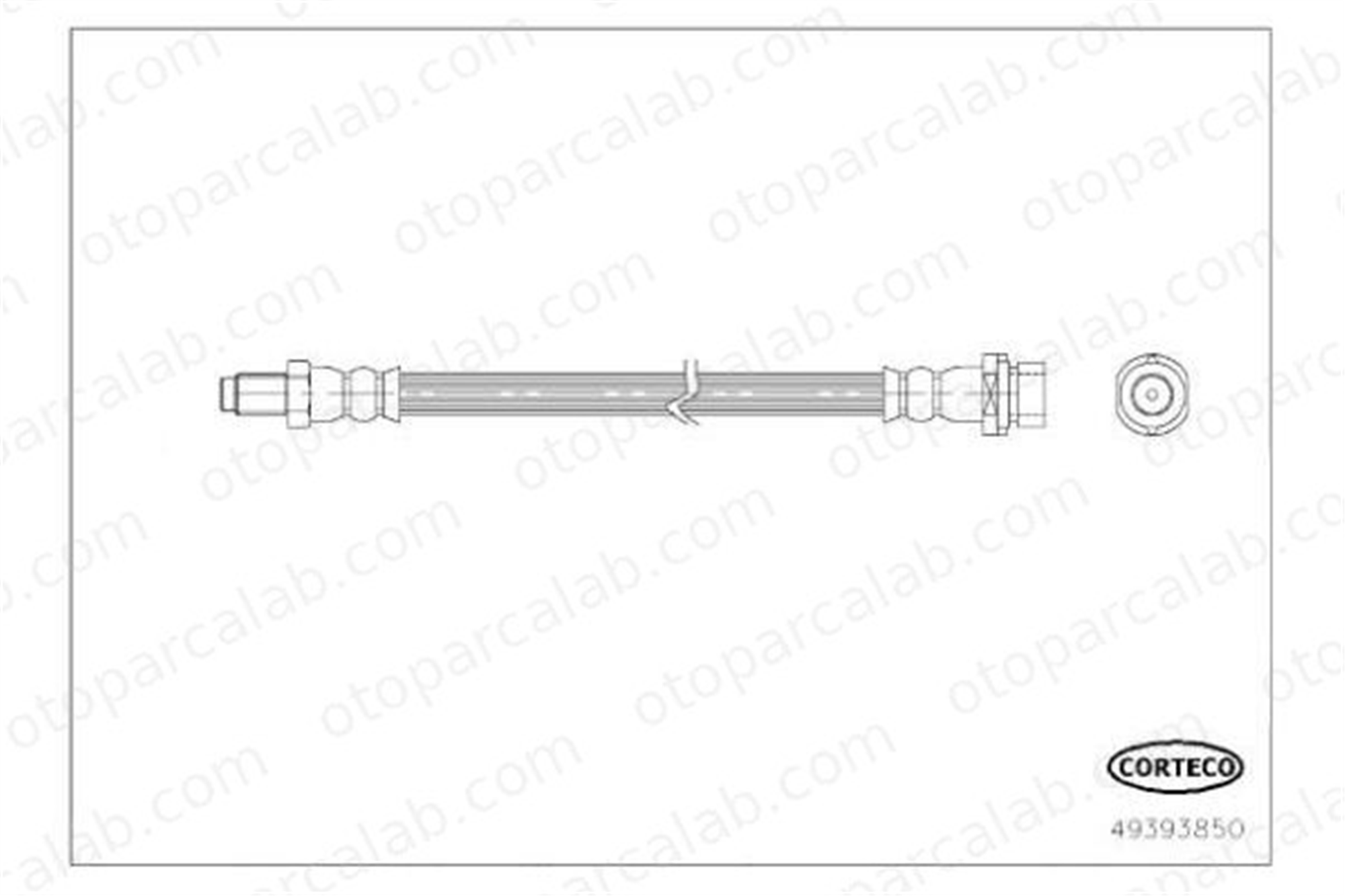 FROW 504.1112.030 Fren Hortumu Arka Sağ veya Sol FORD TRANSIT Panelvan/Van TRANSIT Platform şasi 8C1V2282EA