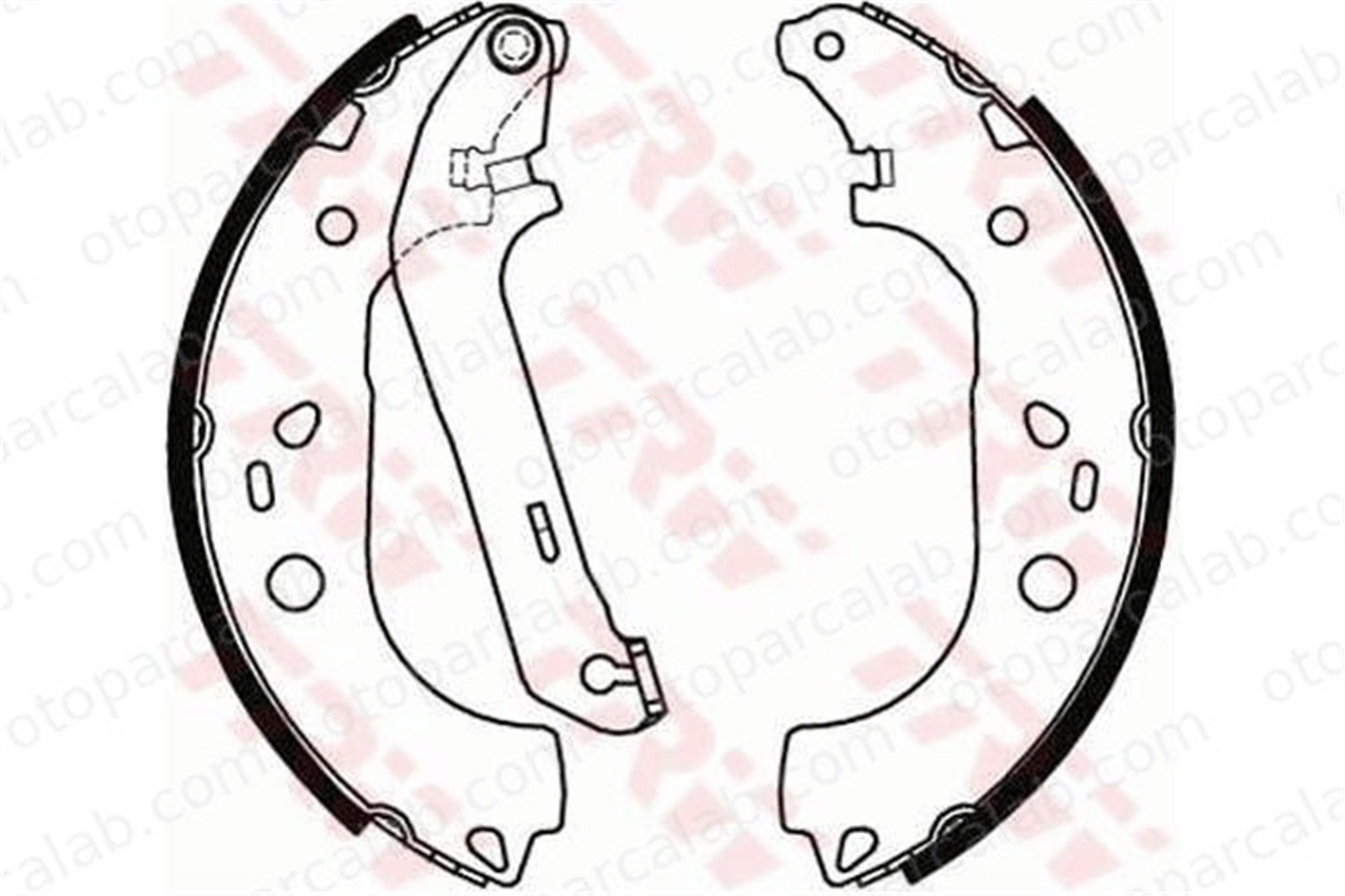 FROW 505.1103.001 Fren Pabuçlu Balata Arka FORD TOURNEO CONNECT TRANSIT CONNECT 4387344