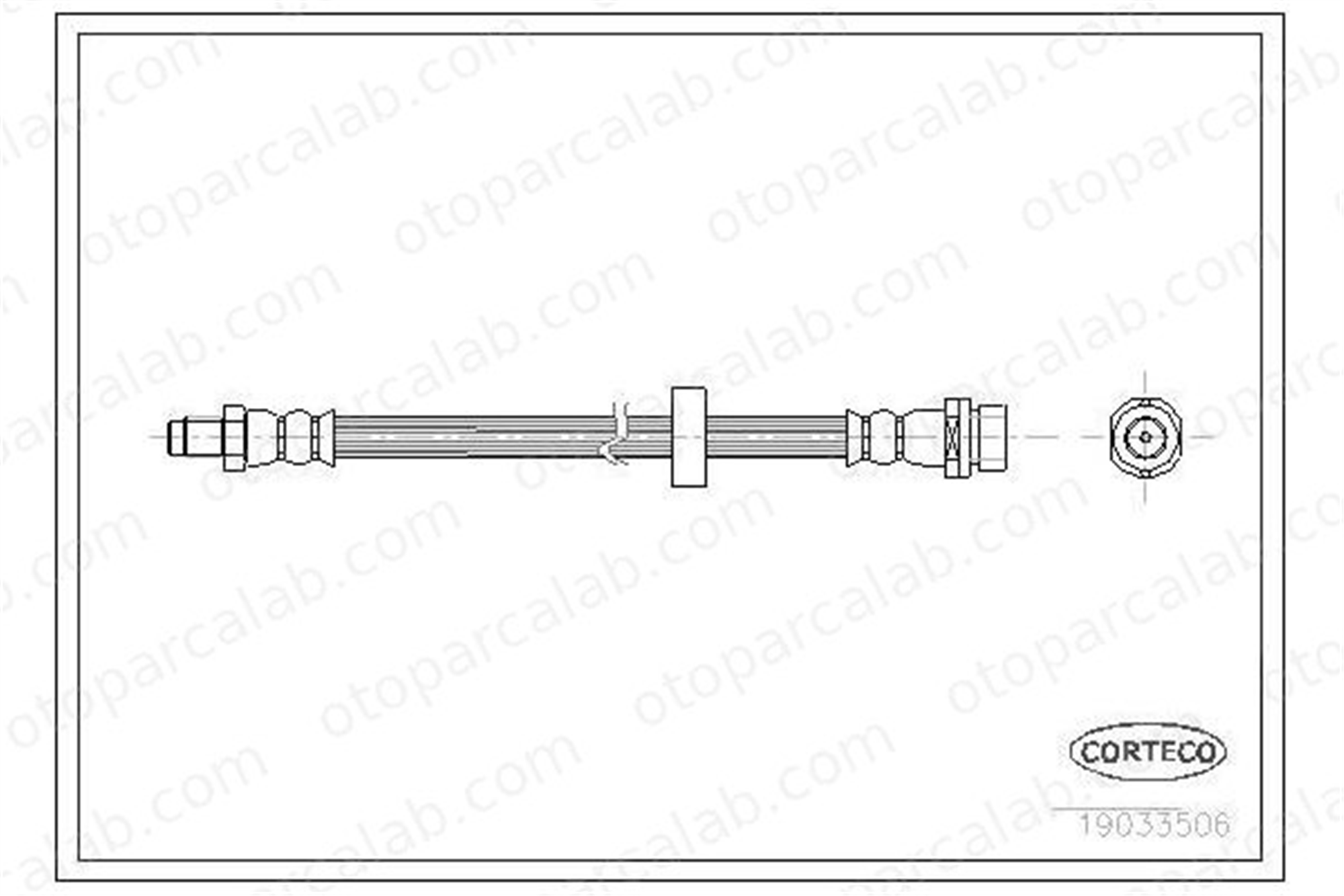 FROW 505.1112.002 Fren Hortumu Arka Sağ veya Sol FORD TOURNEO CONNECT TRANSIT CONNECT 2T142282BC