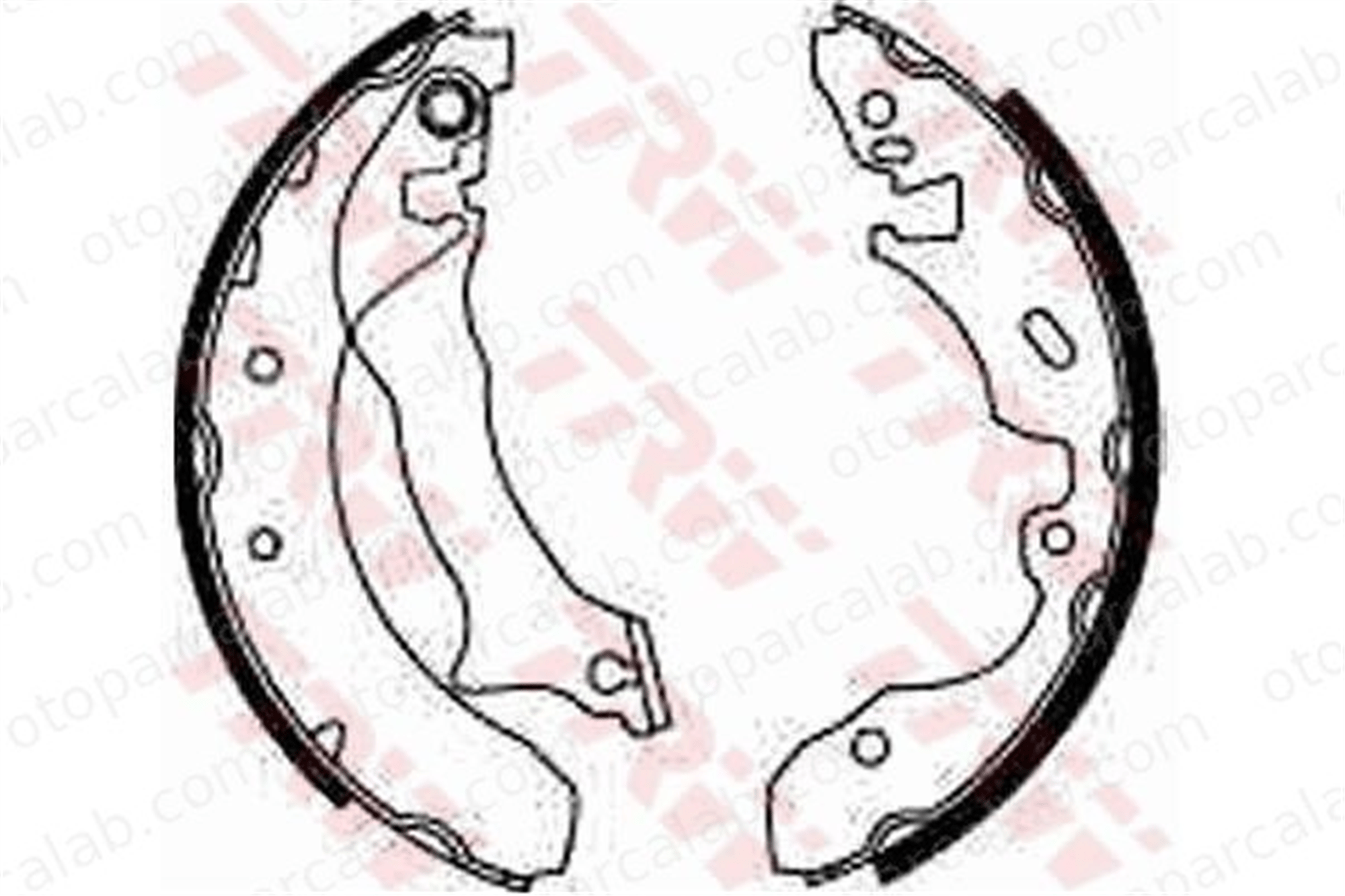 FROW 507.1103.001 Fren Pabuçlu Balata Arka FORD MONDEO I MONDEO I Sedan 93BB2200BC