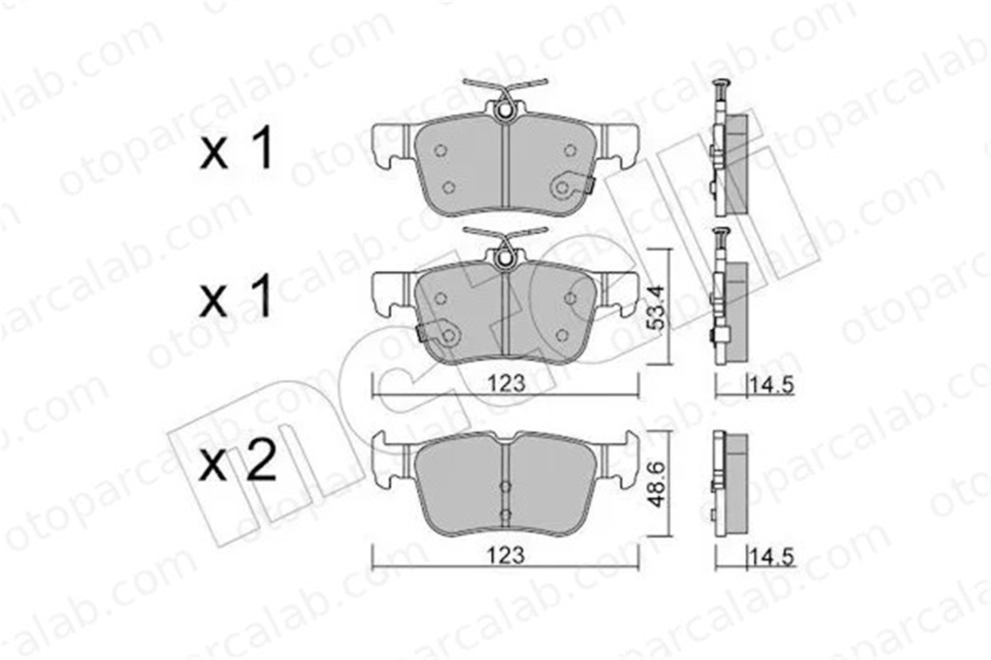 FROW 509.1102.008 Fren Disk Balata Arka FORD KUGA II MONDEO V Turnier 2209329 5333798M