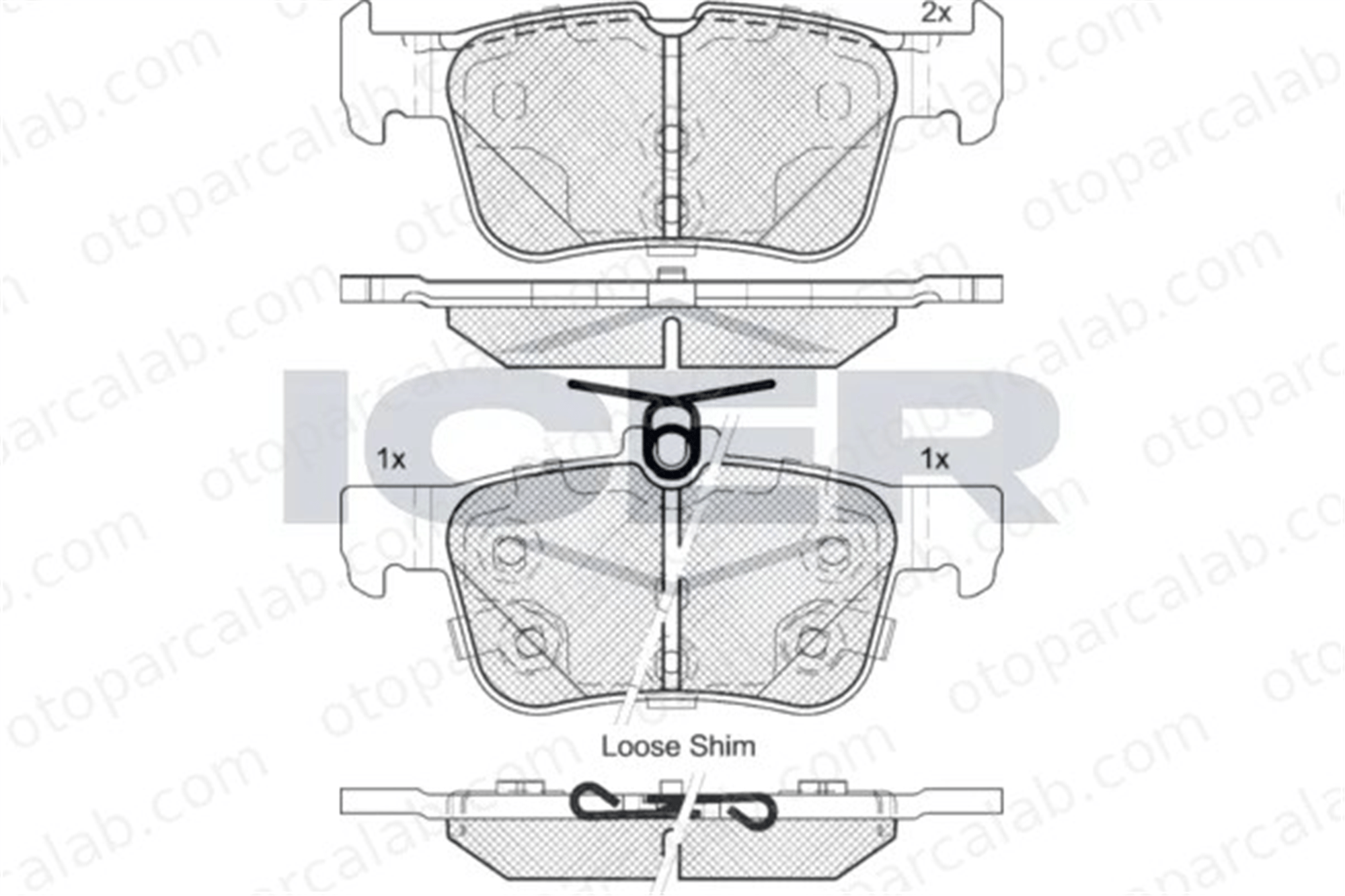 FROW 509.1102.007 Fren Disk Balata Arka FORD KUGA II MONDEO V Turnier 2209329M 5181858