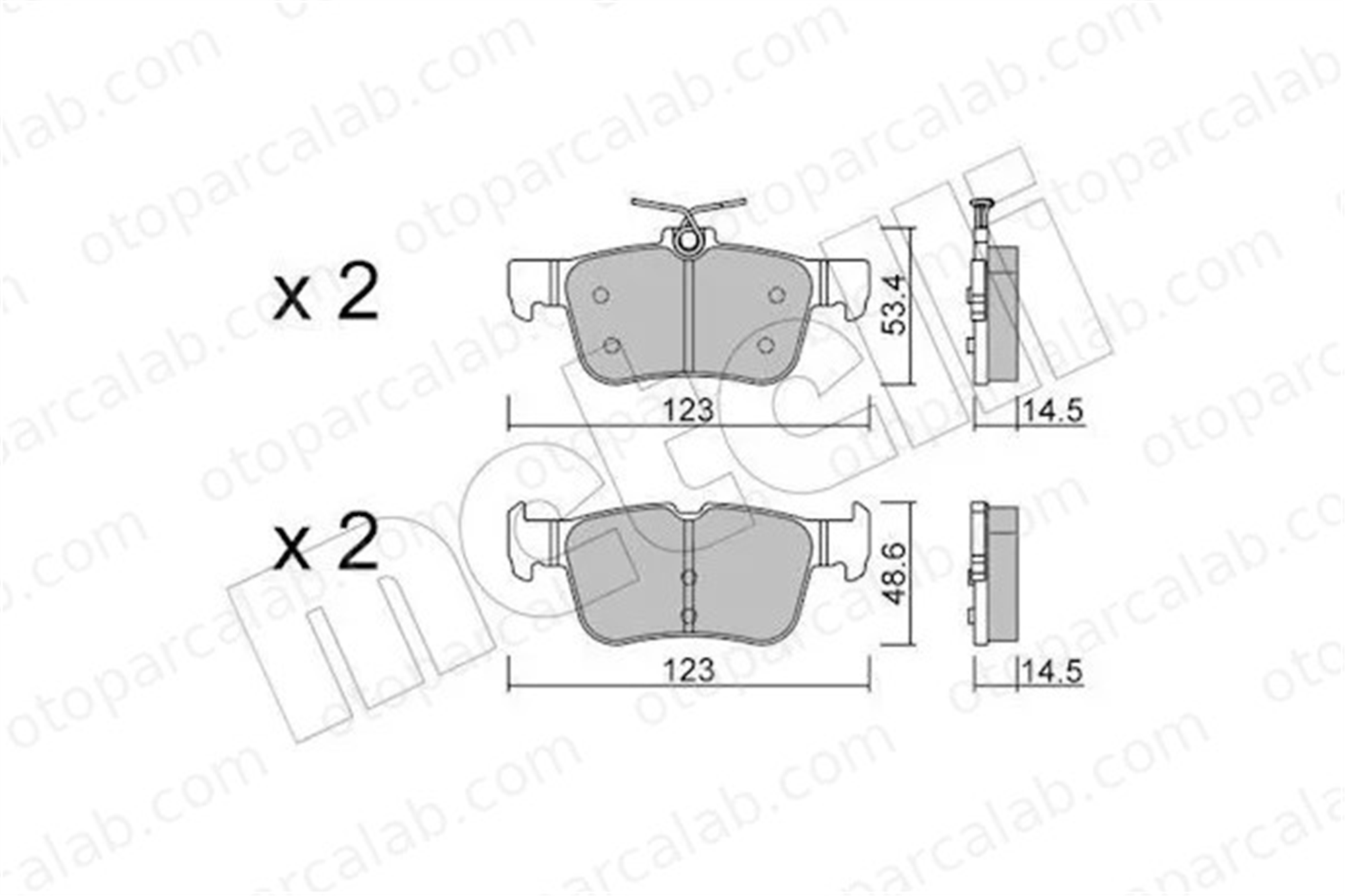 FROW 520.1102.002 Fren Disk Balata Arka FORD MONDEO V Turnier MONDEO V Hatchback 2110582 2454300M