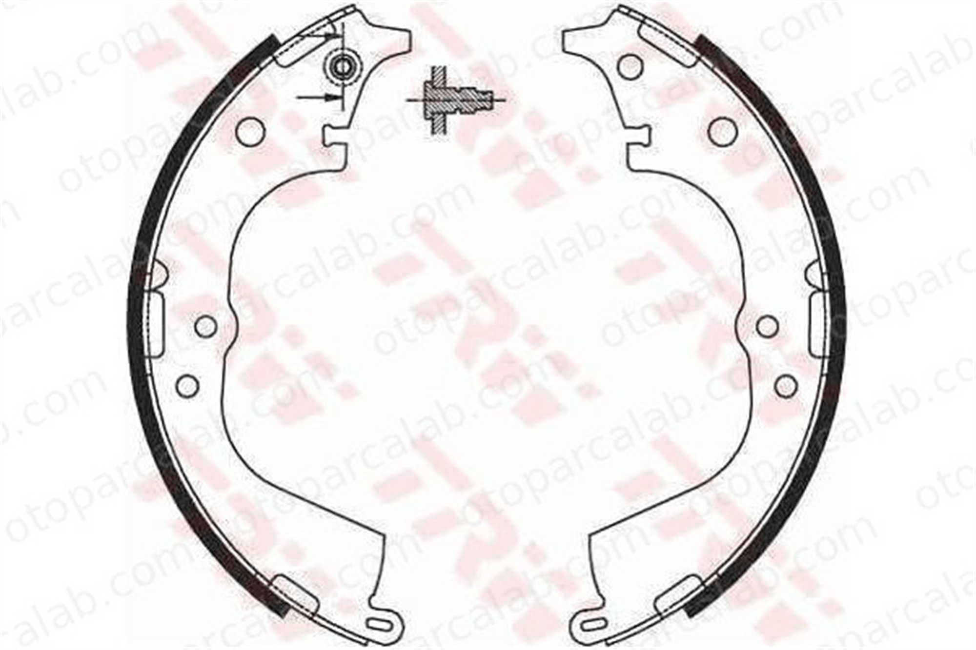 FROW 551.1103.004 Fren Pabuçlu Balata Arka TOYOTA HIACE IV Minibüs/Otobüs HIACE IV Panelvan/Van 449526180 0449526180