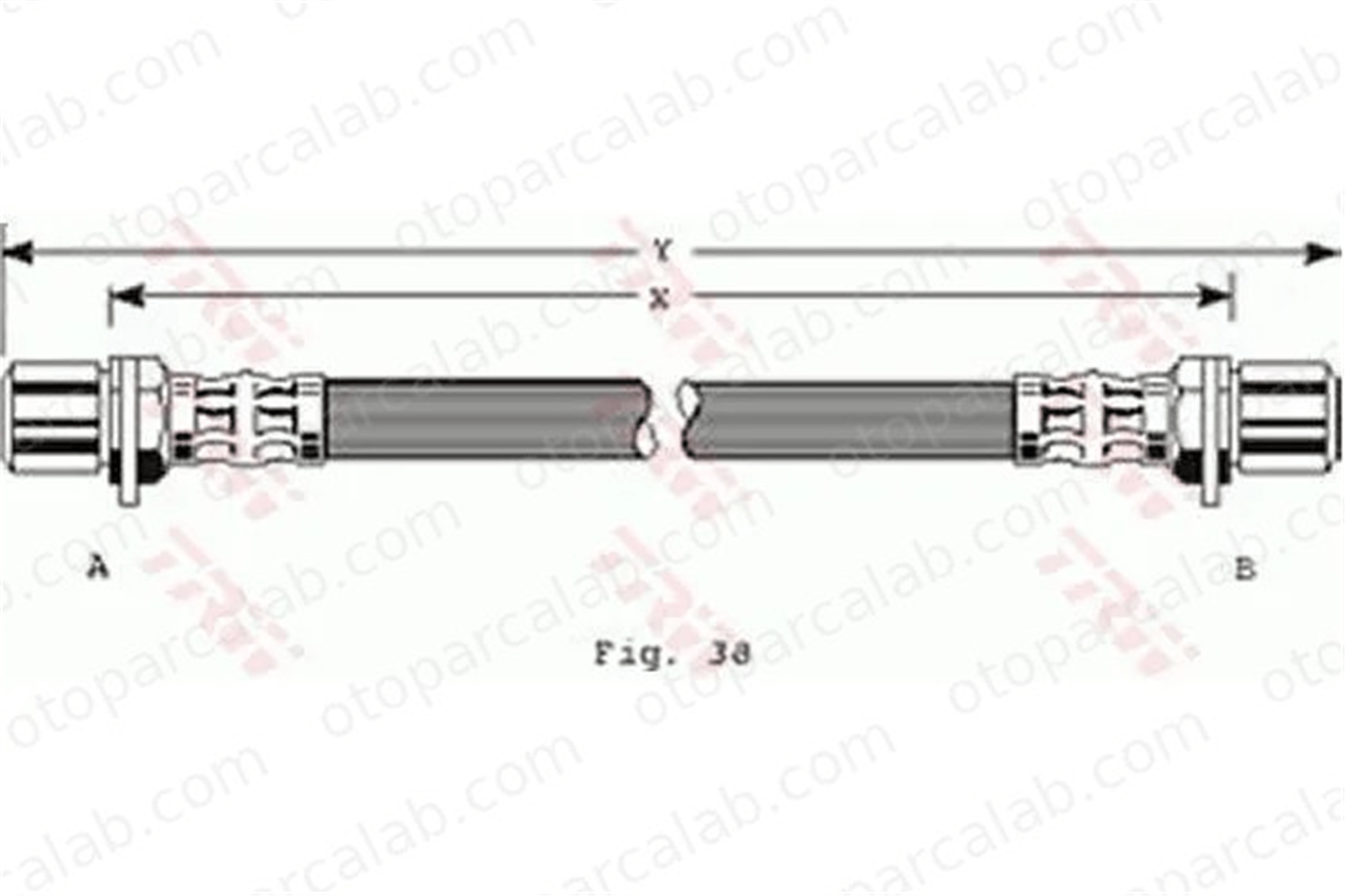 FROW 551.1112.057 Fren Hortumu Arka Sağ veya Sol TOYOTA CELICA Coupe CELICA Hatchback 9094702472