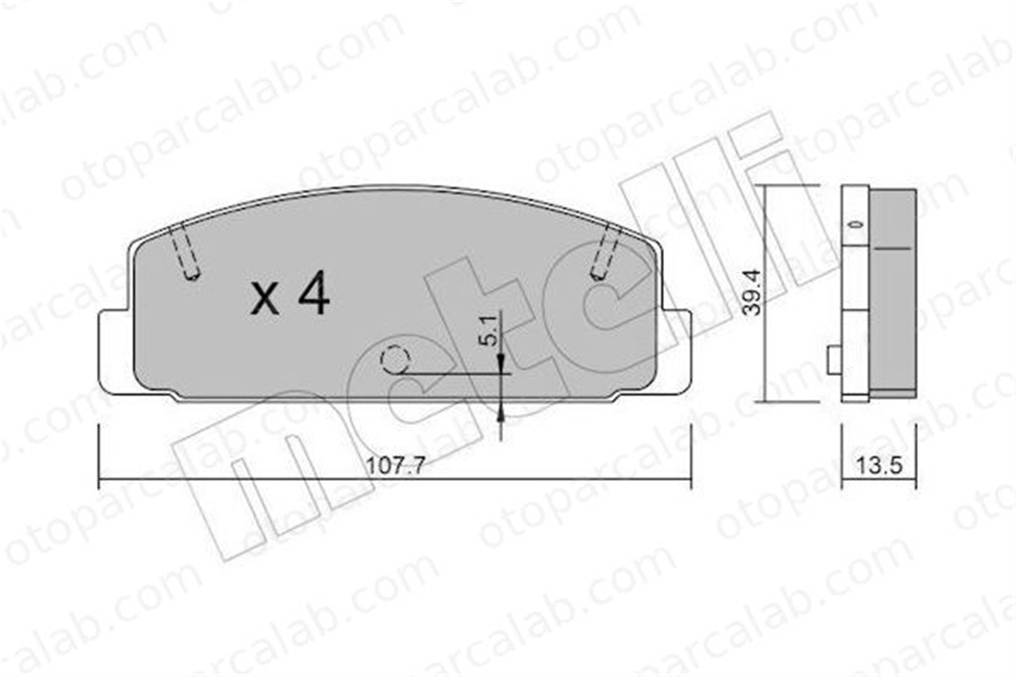 FROW 552.1102.001 Fren Disk Balata Arka MAZDA 6 Hatchback 6 Sedan 1U042648Z FB0649290A