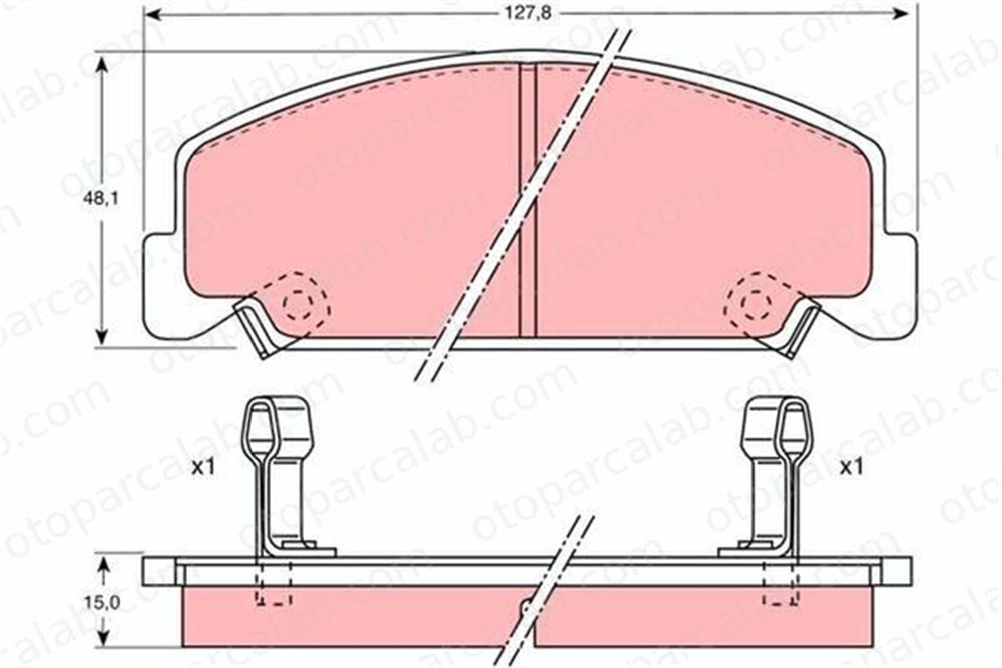 FROW 553.1101.038 Fren Disk Balata Ön HYUNDAI SONATA III SSANGYONG REXTON / REXTON II 64A5SA6670 064A5SA6670