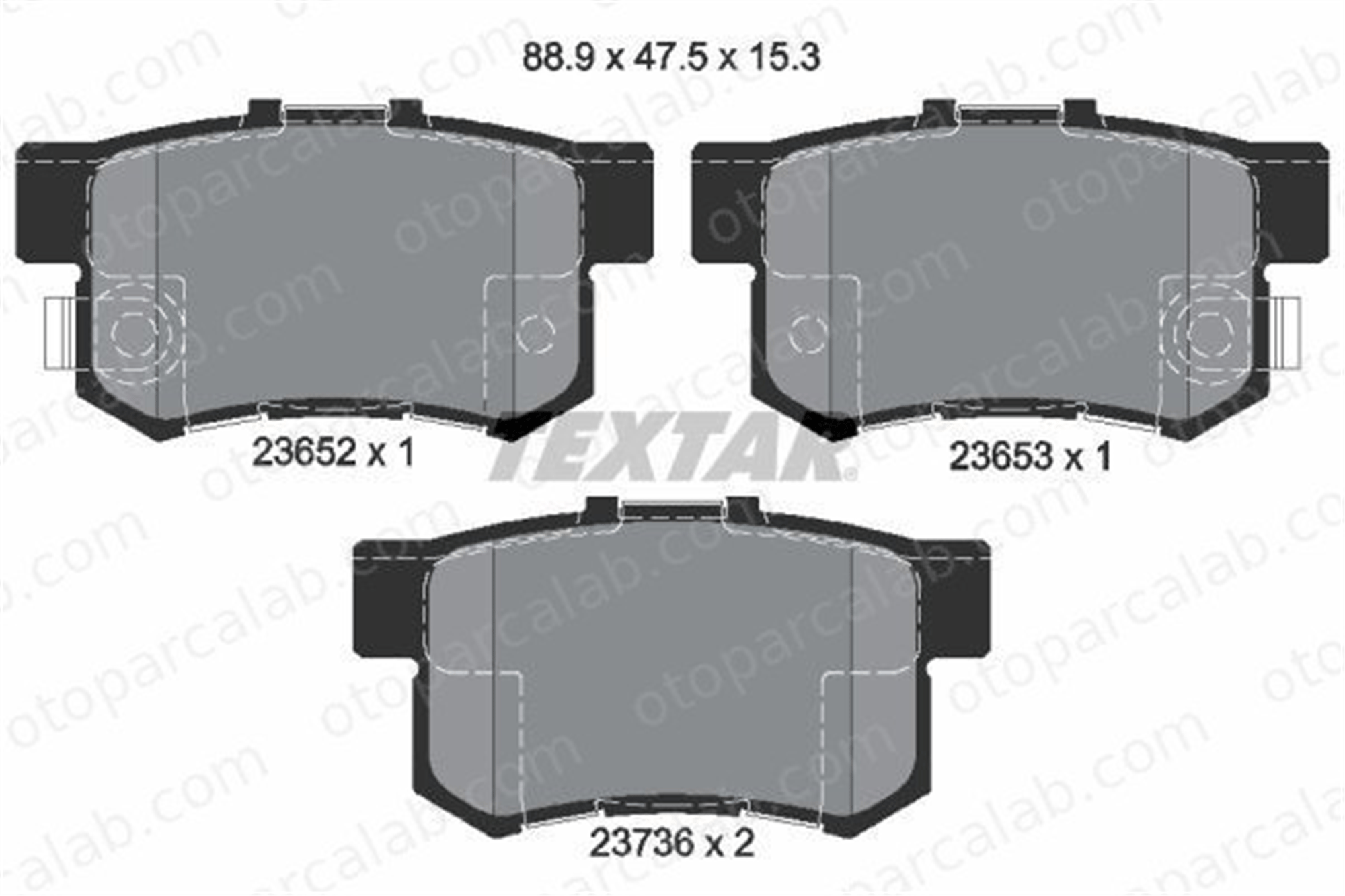 FROW 553.1102.003 Fren Disk Balata Arka ROVER 200 II Hatchback 400 II 6430S6D00 06430S6D00