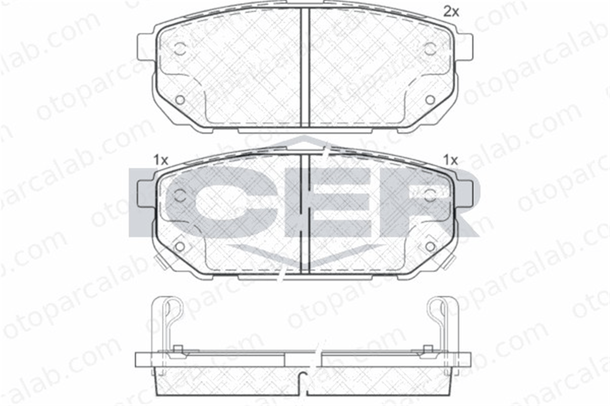 FROW 556.1102.013 Fren Disk Balata Arka KIA SORENTO I TOYOTA CRESSIDA Sedan 3ED00583021 583023ED0