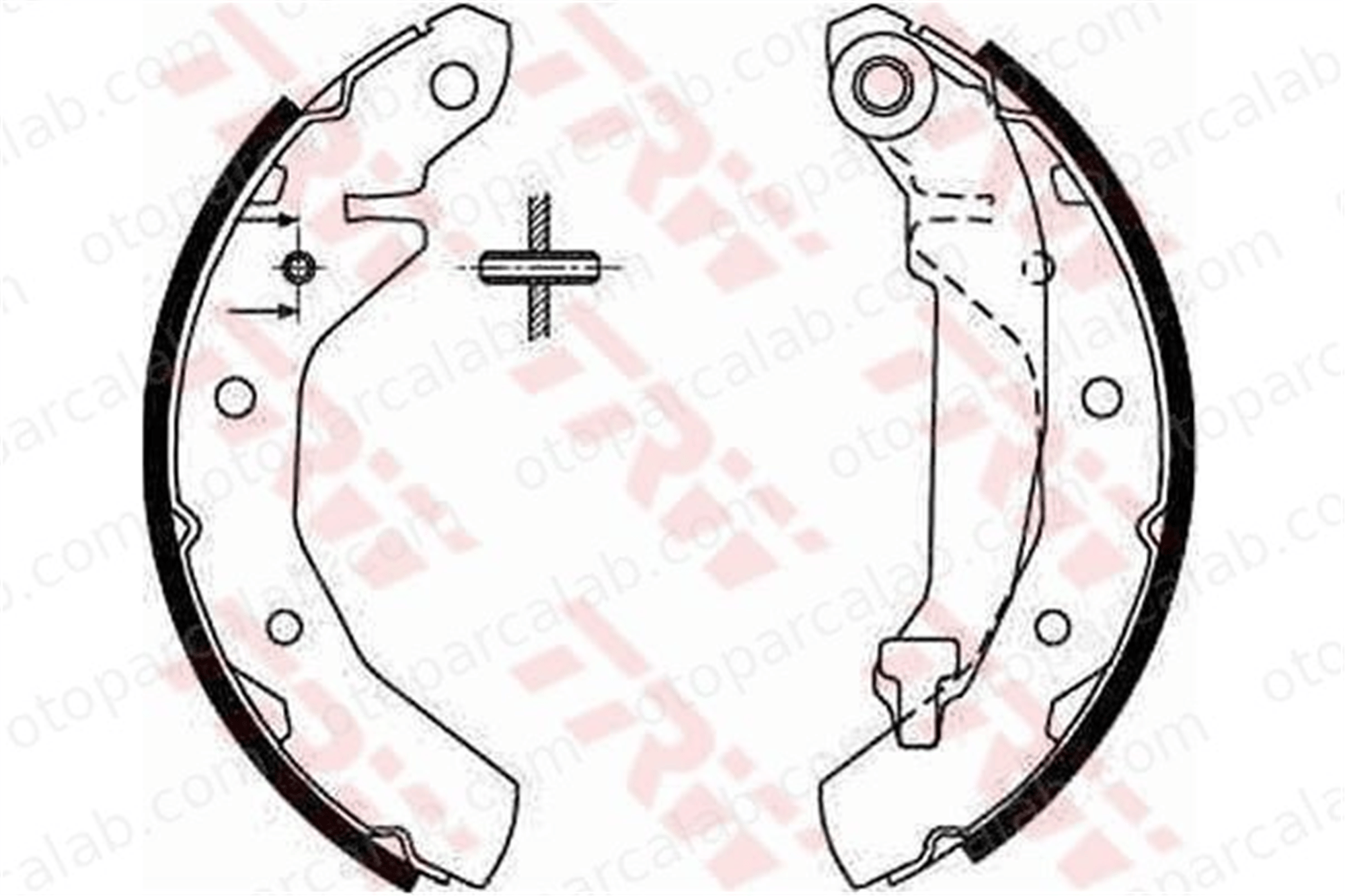 FROW 558.1103.001 Fren Pabuçlu Balata Arka CHEVROLET MATIZ SPARK 96268686