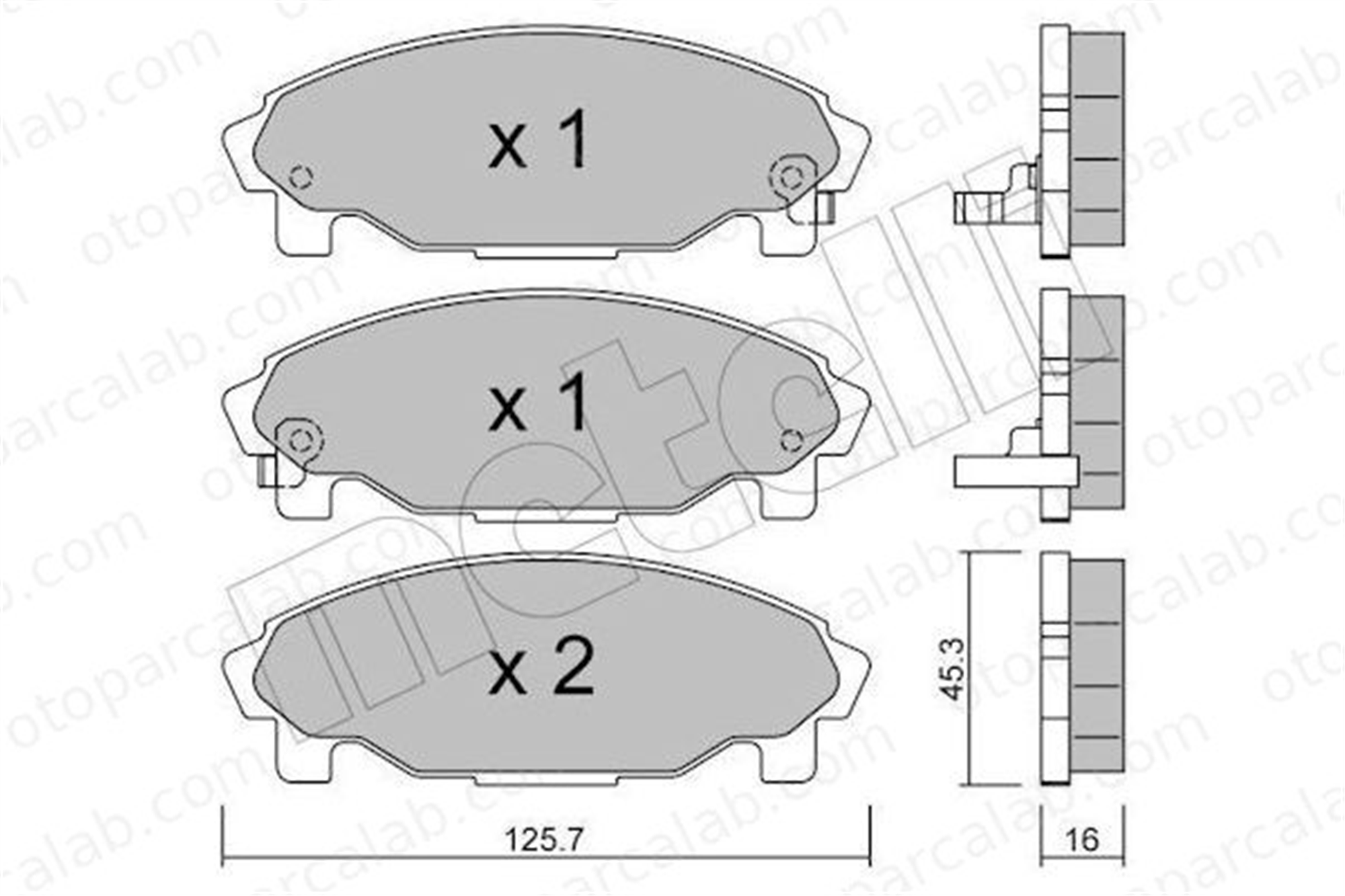 FROW 559.1101.004 Fren Disk Balata Ön DAIHATSU CHARADE IV GRAN MOVE 49187727000M 0049187727000M
