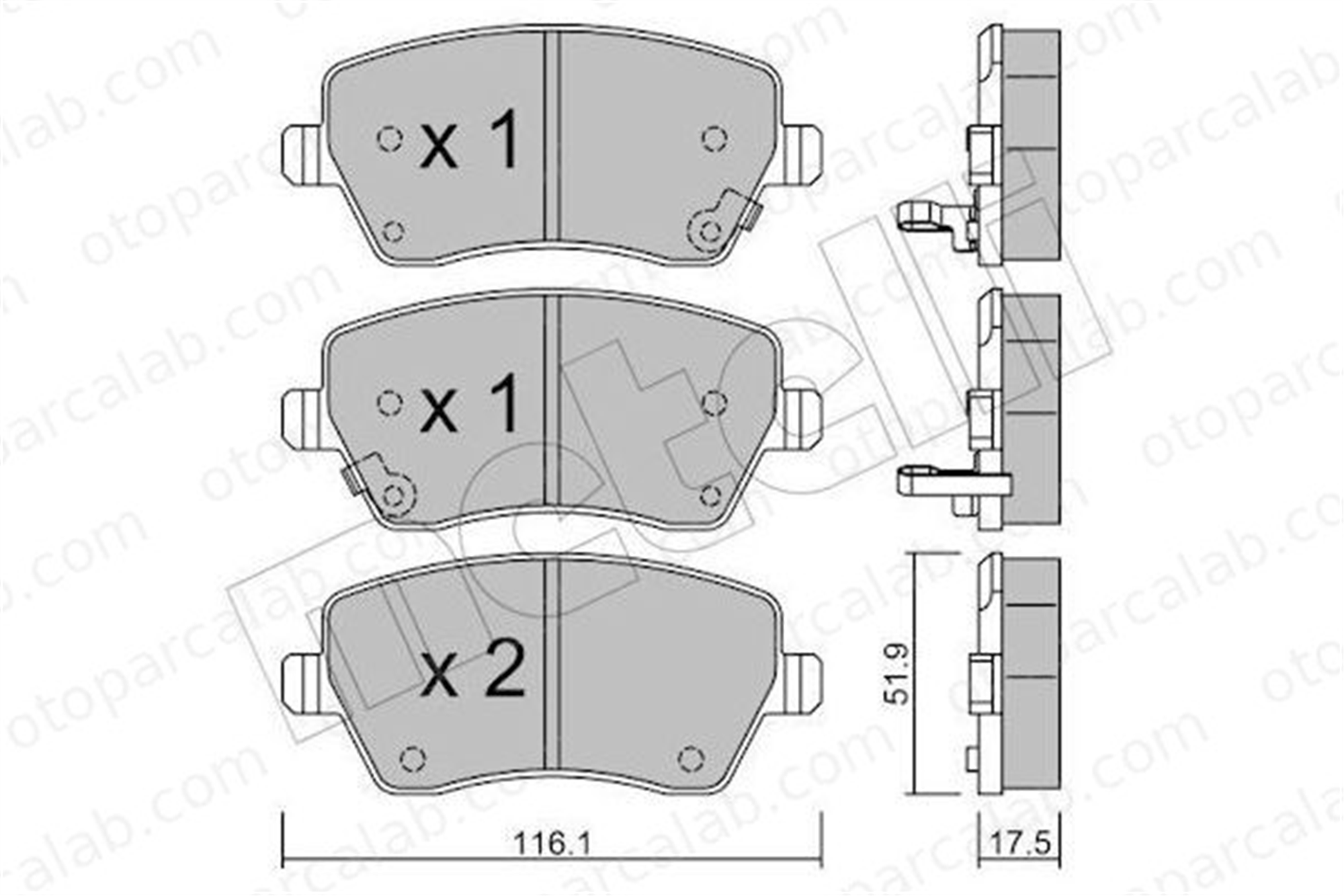 FROW 561.1101.033 Fren Disk Balata Ön NISSAN MICRA V OPEL AGILA D10601HA0A D10601HA0BM