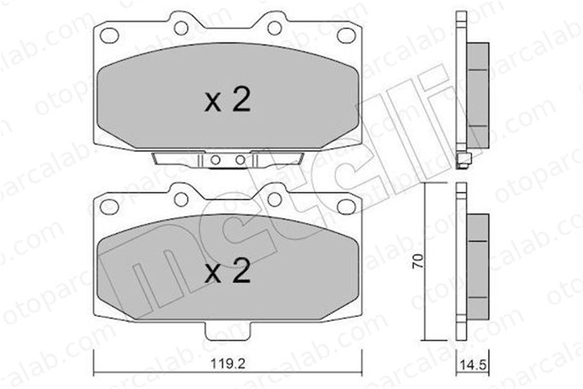 FROW 561.1101.037 Fren Disk Balata Ön NISSAN SILVIA SUBARU IMPREZA Sedan 4106004U90 4106004U90M
