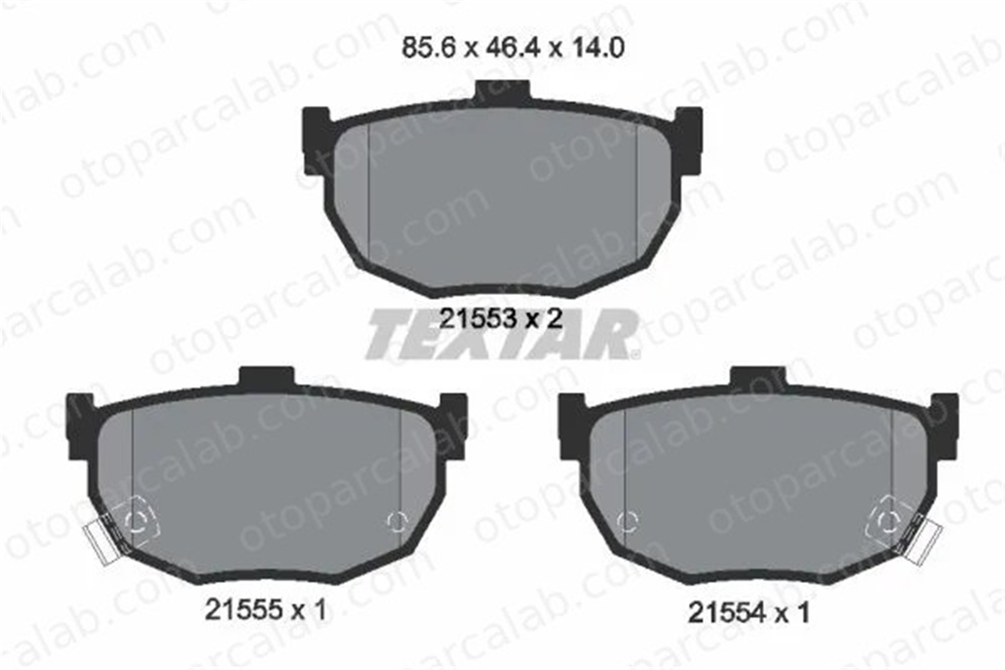 FROW 561.1102.008 Fren Disk Balata Arka HYUNDAI ELANTRA III Sedan NISSAN BLUEBIRD P1X02643Z AN263WK