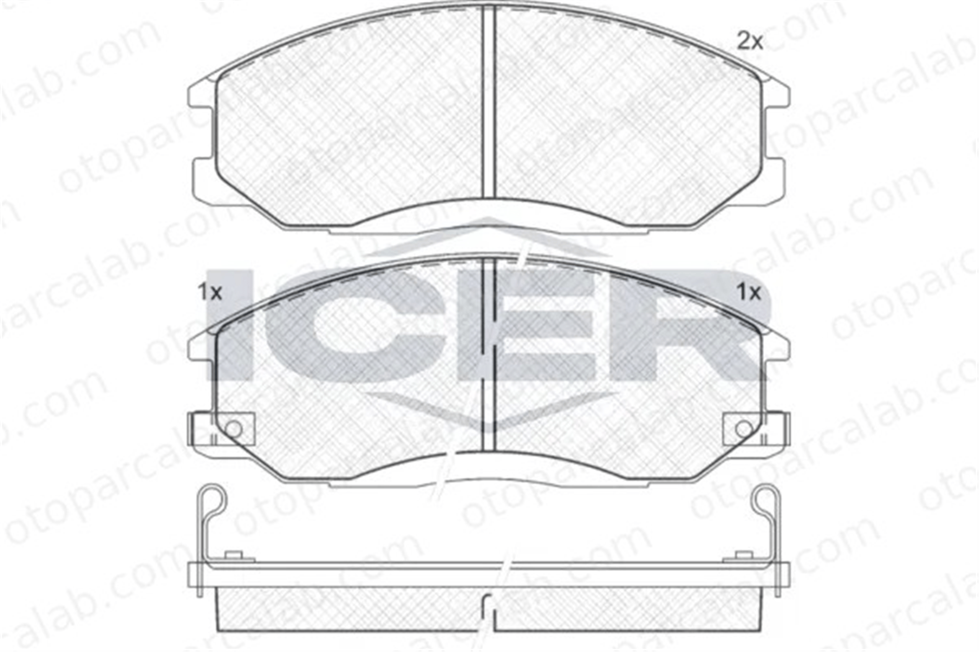 FROW 565.1101.003 Fren Disk Balata Ön HYUNDAI H-1 / STAREX Minibüs/Otobüs SANTA FÉ I 48130090A1 4813008260