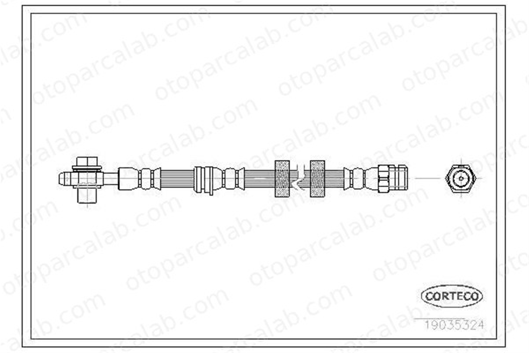 FROW 601.1112.001 Fren Hortumu Ön Sağ veya Sol VW POLO SEAT IBIZA III 6Q0611701E