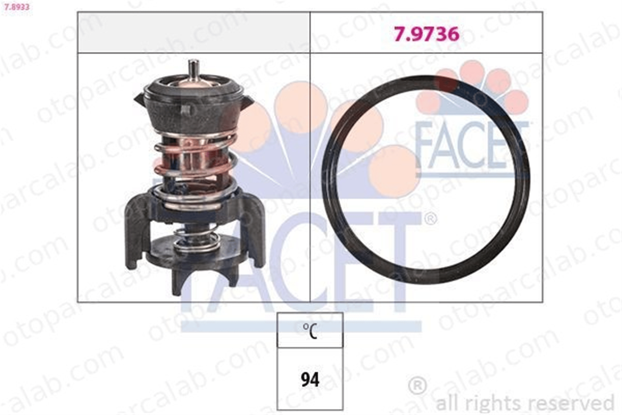 FROW 659.1405.001 Termostat AUDI A3 Sportback A3 Limousine 4L121026F 04L121026F