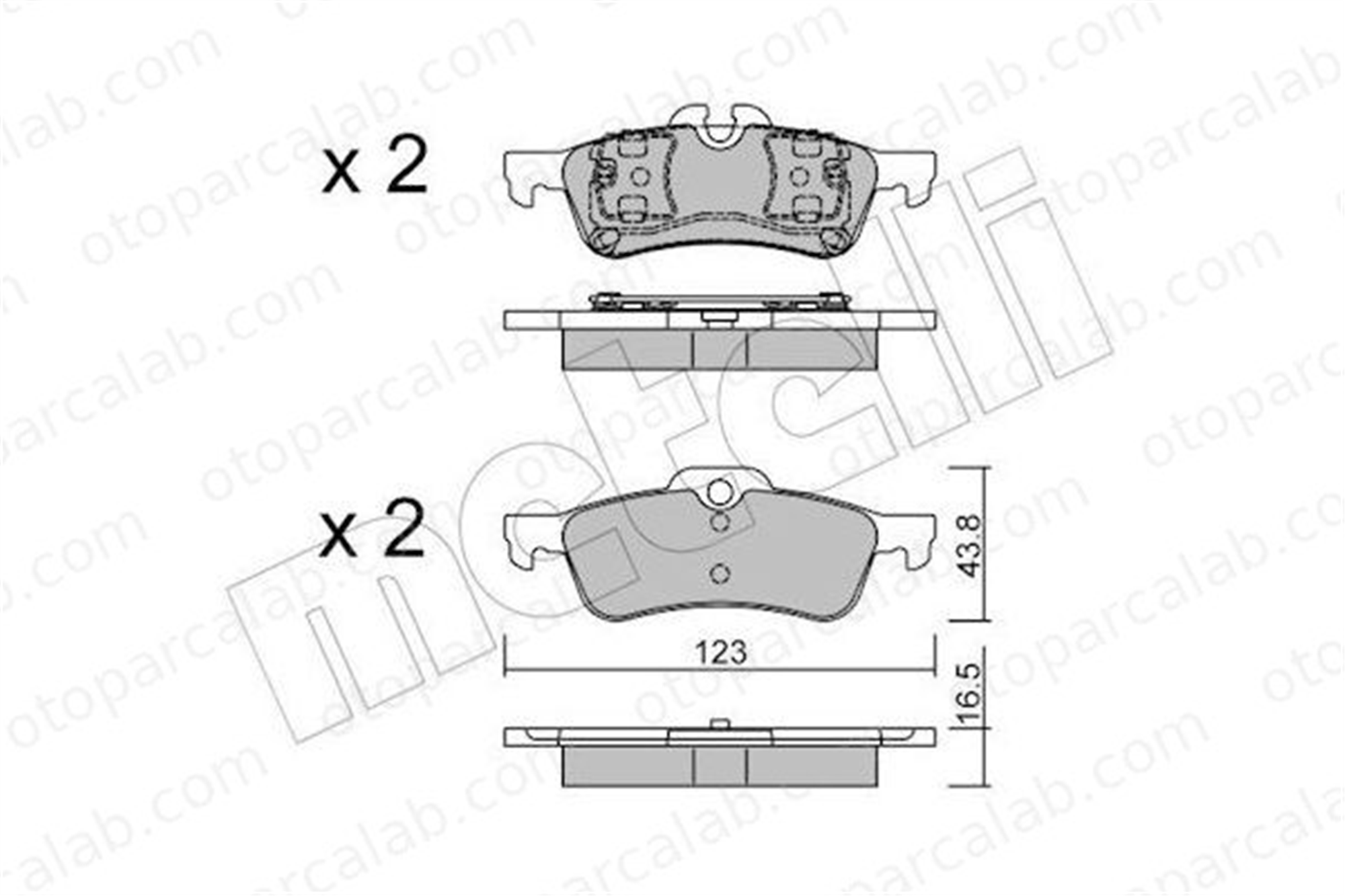FROW 825.1102.005 Fren Disk Balata Arka MINI MINI MINI Cabrio 34211503077M 34212166621M