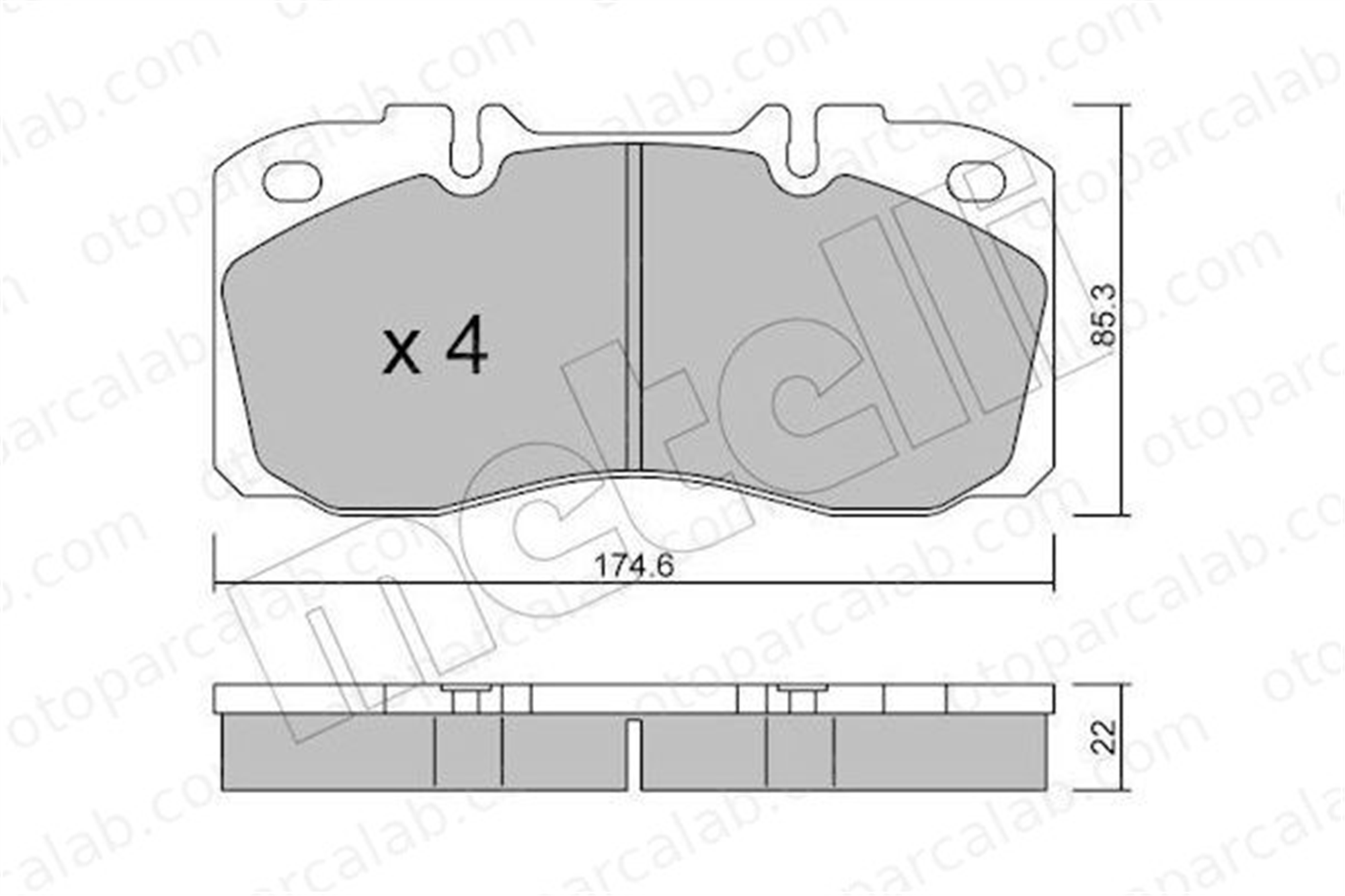 FROW 882.1101.001 Fren Disk Balata Ön MERCEDES-BENZ VARIO Platform şasi T2/LN1 Platform şasi 42555669 1906416