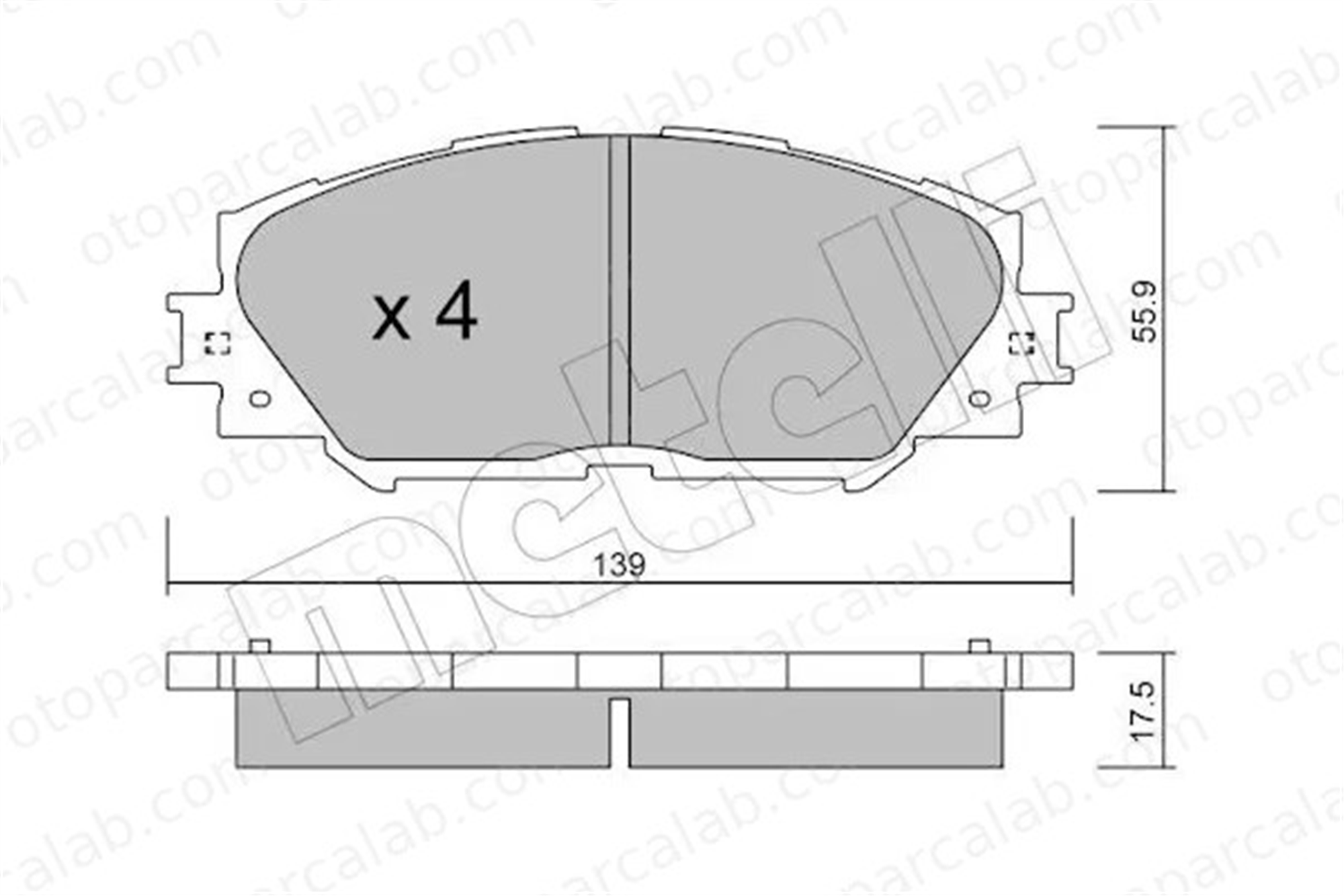 FTE 9001128 Fren Disk Balata Ön TOYOTA COROLLA Sedan AURIS 446542160 0446542160