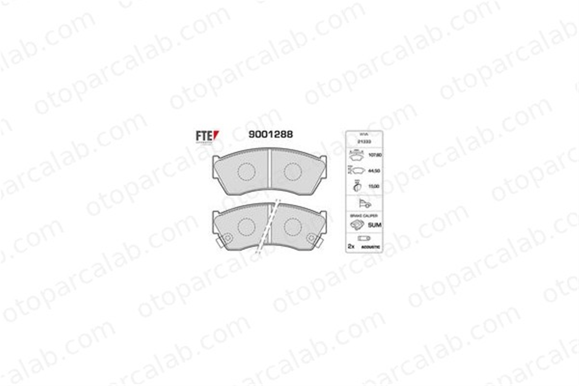 FTE 9001288 Fren Disk Balata Ön SUZUKI SWIFT II Hatchback SWIFT I 5520061880 5520062840