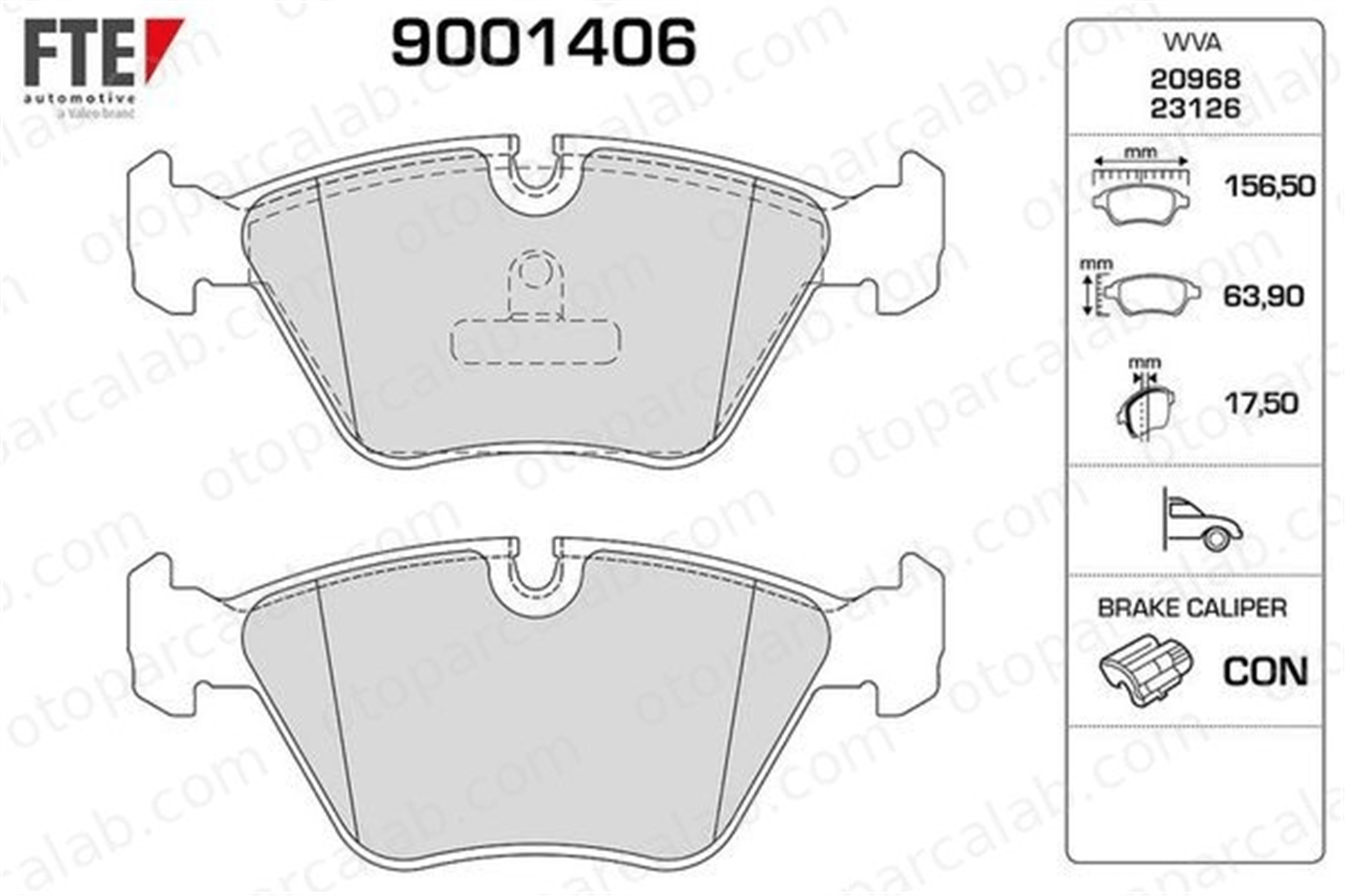 FTE 9001406 Fren Disk Balata Ön JAGUAR XJ XK 8 Convertible JLM1829 JLM20702