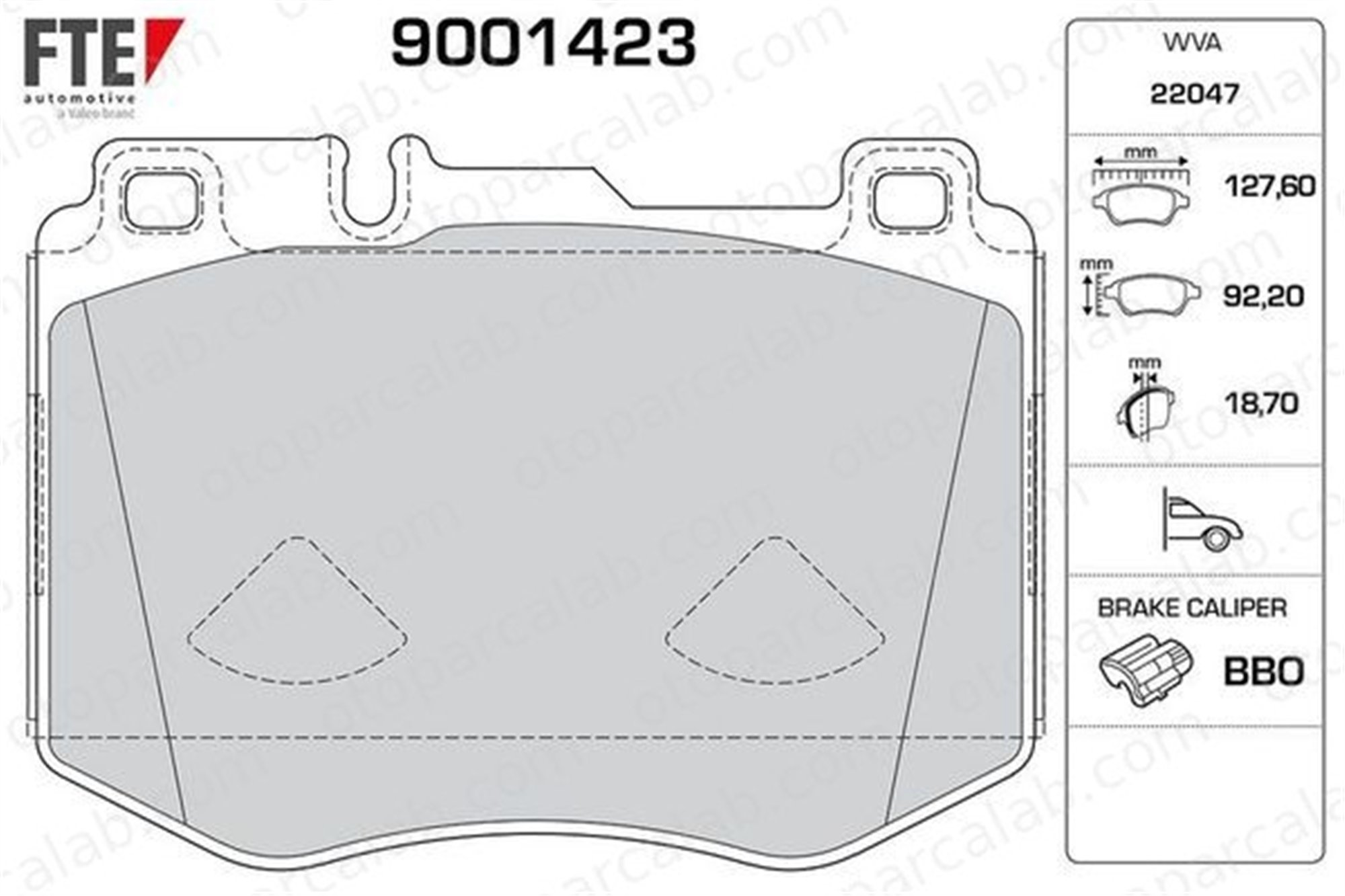 FTE 9001423 Fren Disk Balata Ön MERCEDES-BENZ E-SERISI GLC Coupe 84201820 4207402