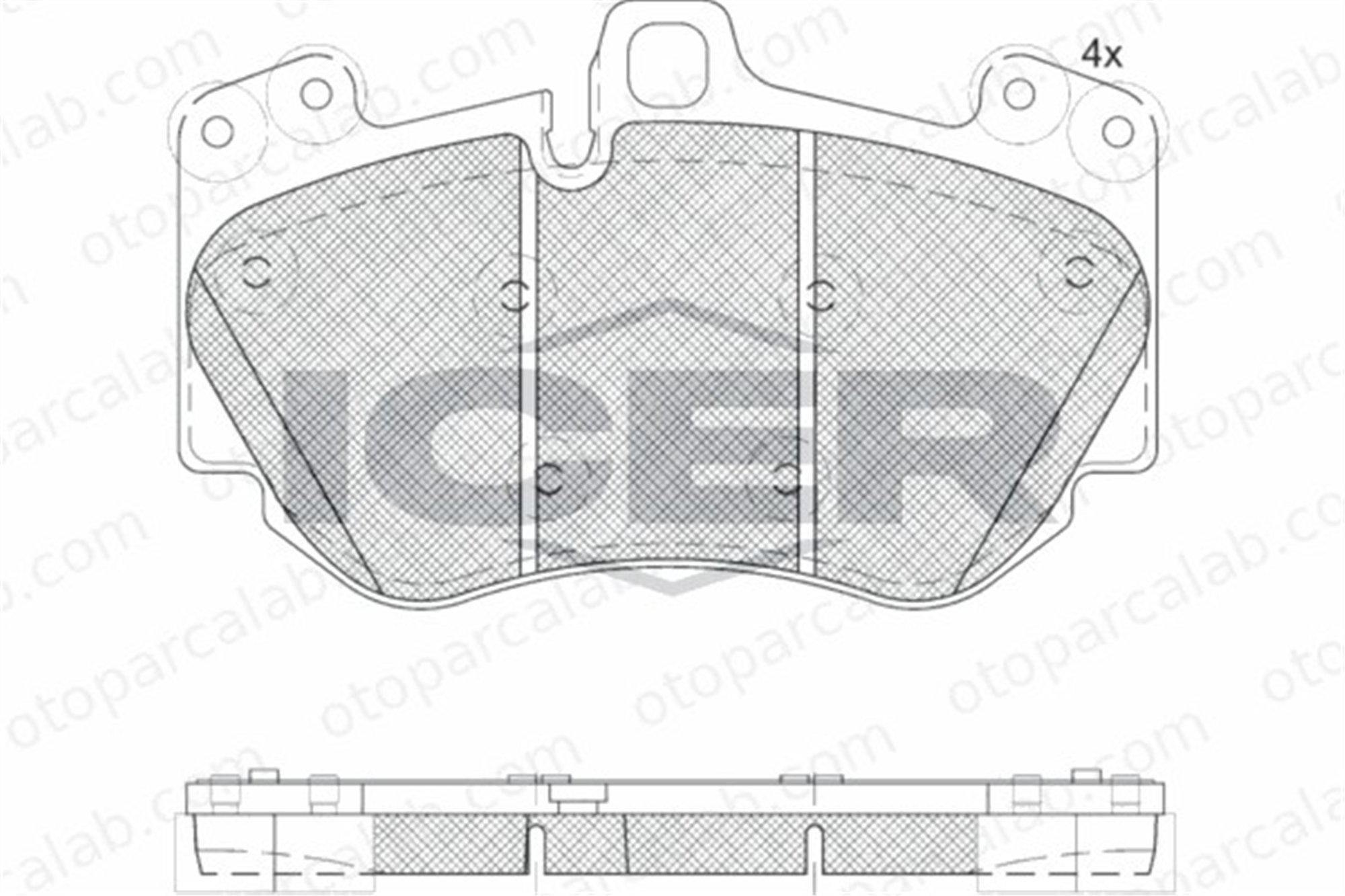 FTE 9001463 Fren Disk Balata Ön PORSCHE CAYENNE AUDI A8 D3 95535193950 95535193951