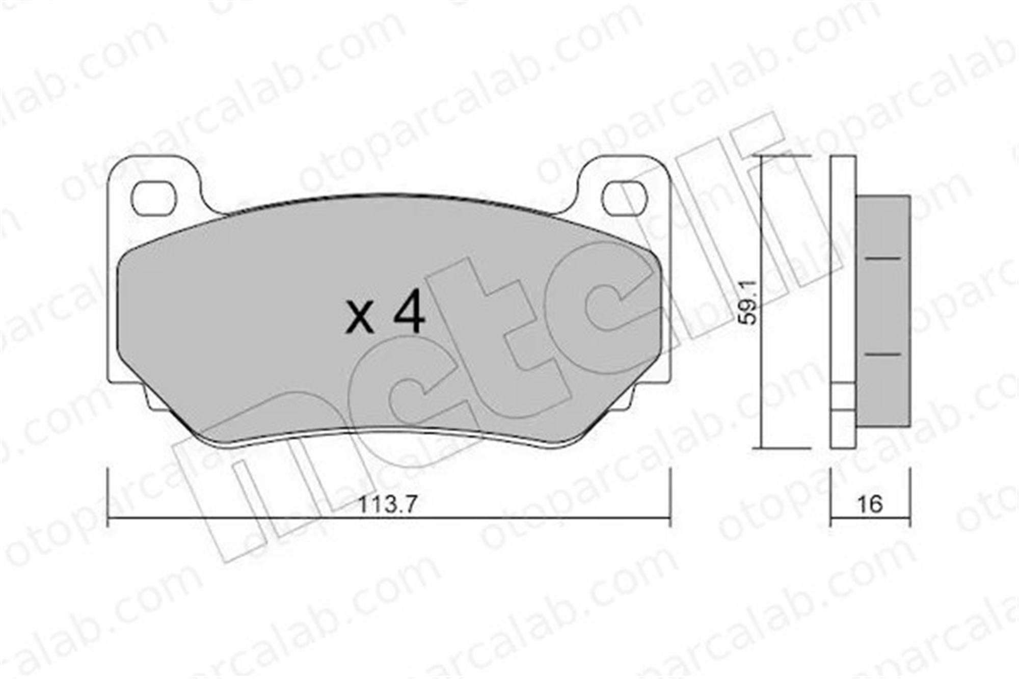 FTE 9001617 Fren Disk Balata Ön MG MGF MG TF SFP000310 SFP000170