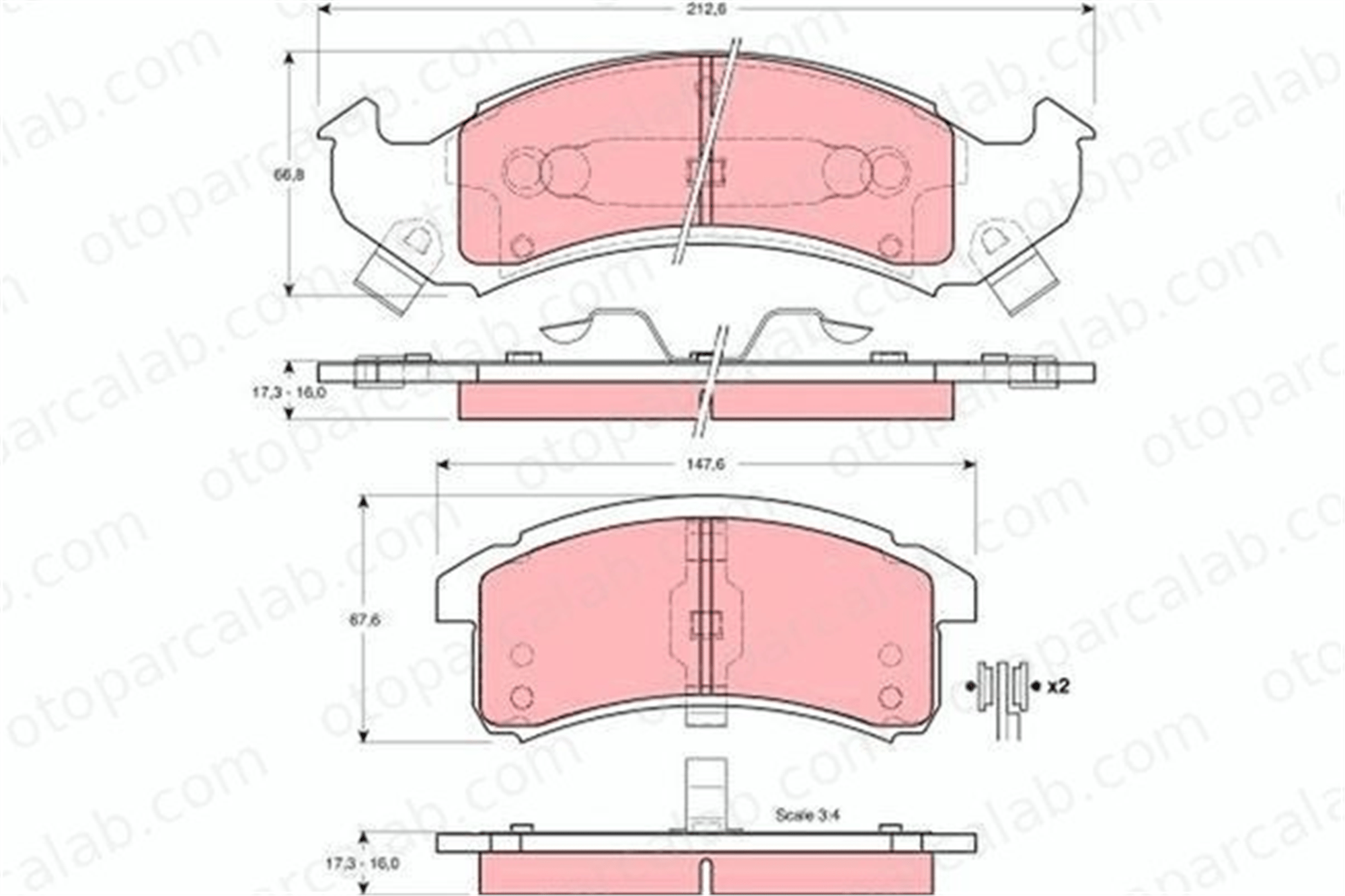 FTE 9001623 Fren Disk Balata Ön CHEVROLET LUMINA APV MPV CAMARO 12370006 12510001