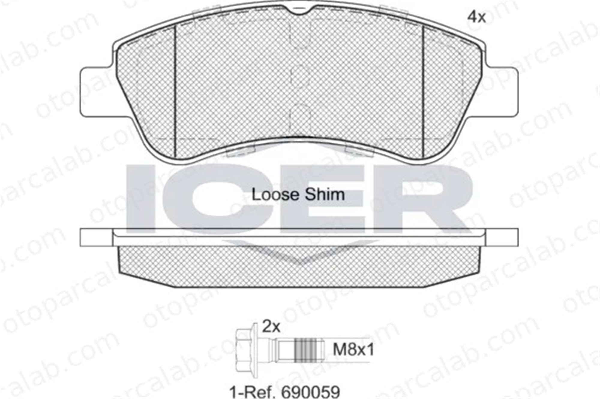 FTE 9001656 Fren Disk Balata Ön CITROËN C3 II DS3 1613193280 1617282980