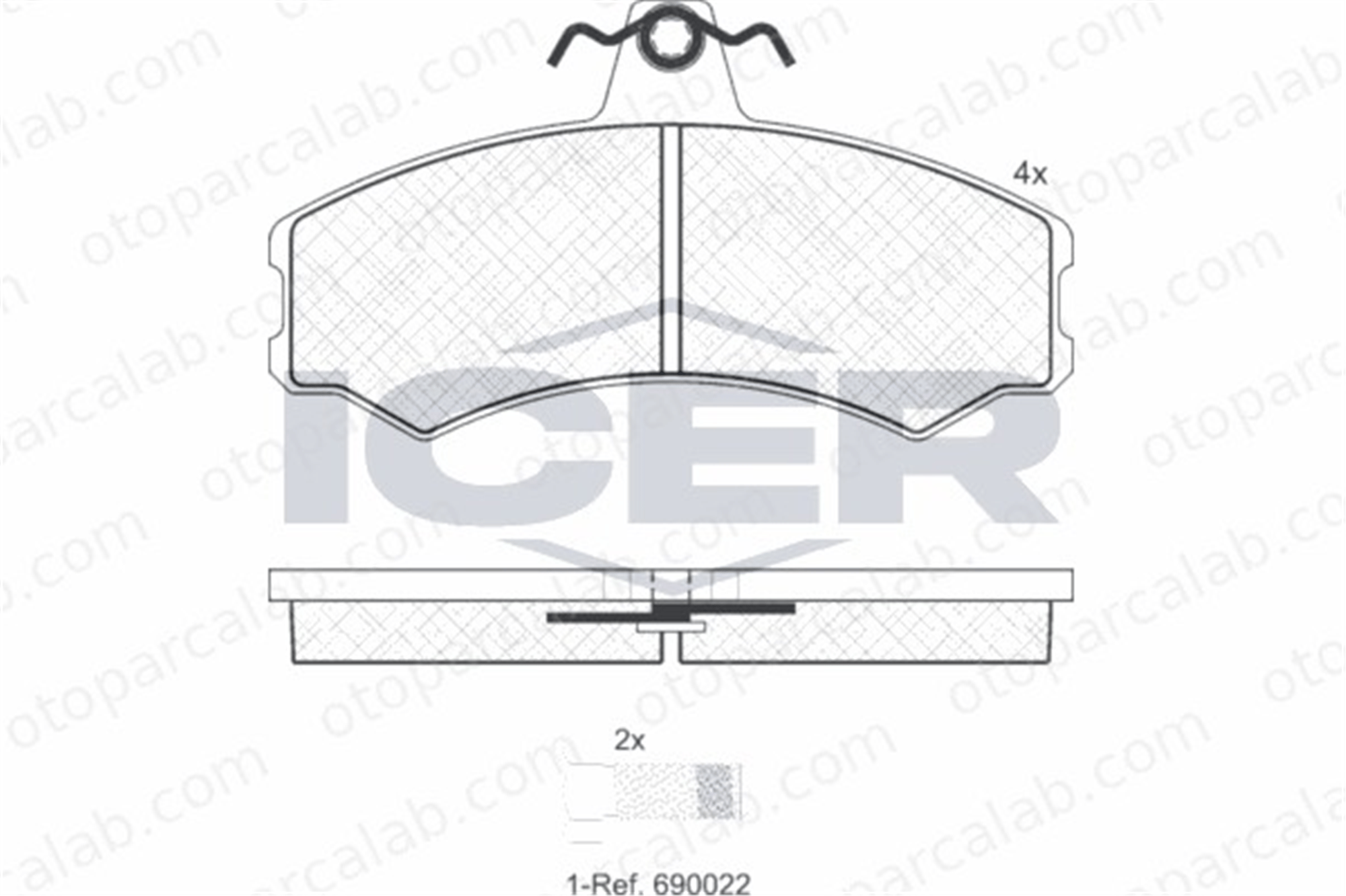FTE 9001658 Fren Disk Balata Ön IVECO MASSIF Pick-up MASSIF Single Cab 500028835 500029493