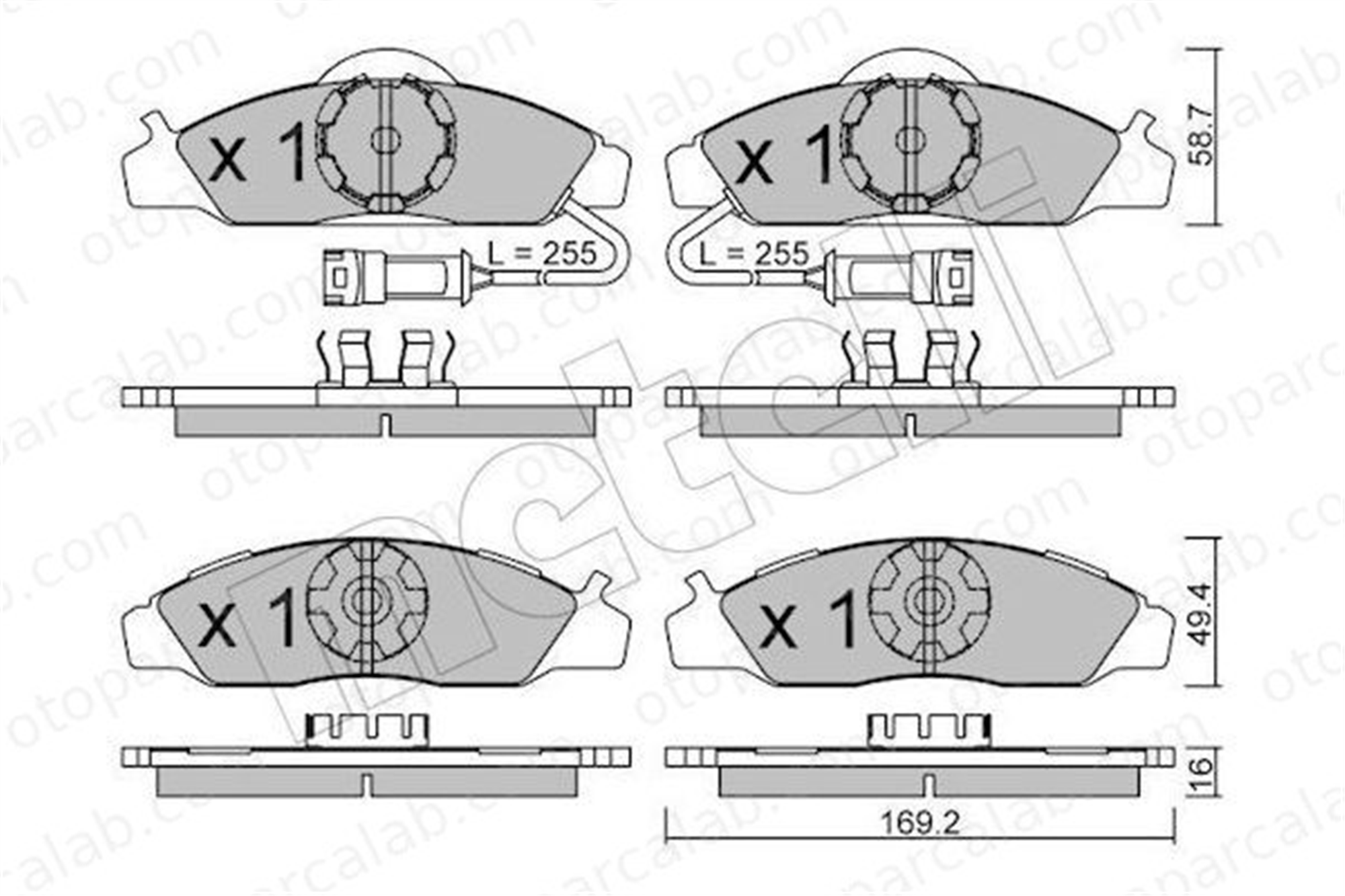 FTE 9001800 Fren Disk Balata Ön SSANGYONG KORANDO MUSSO 4813005110 48150052A0