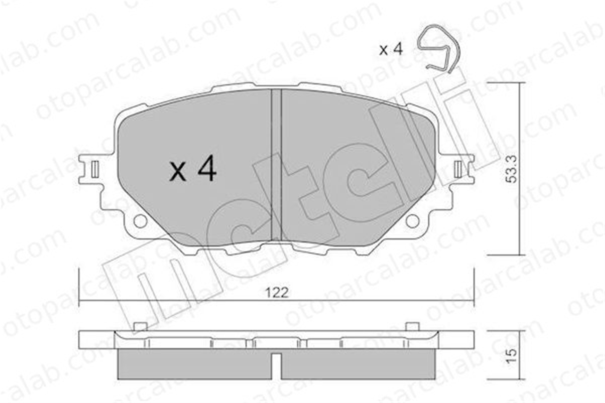 FTE 9001838 Fren Disk Balata Ön MAZDA MX-5 IV MX-5 RF Targa 6000615055 N2Y33328ZC