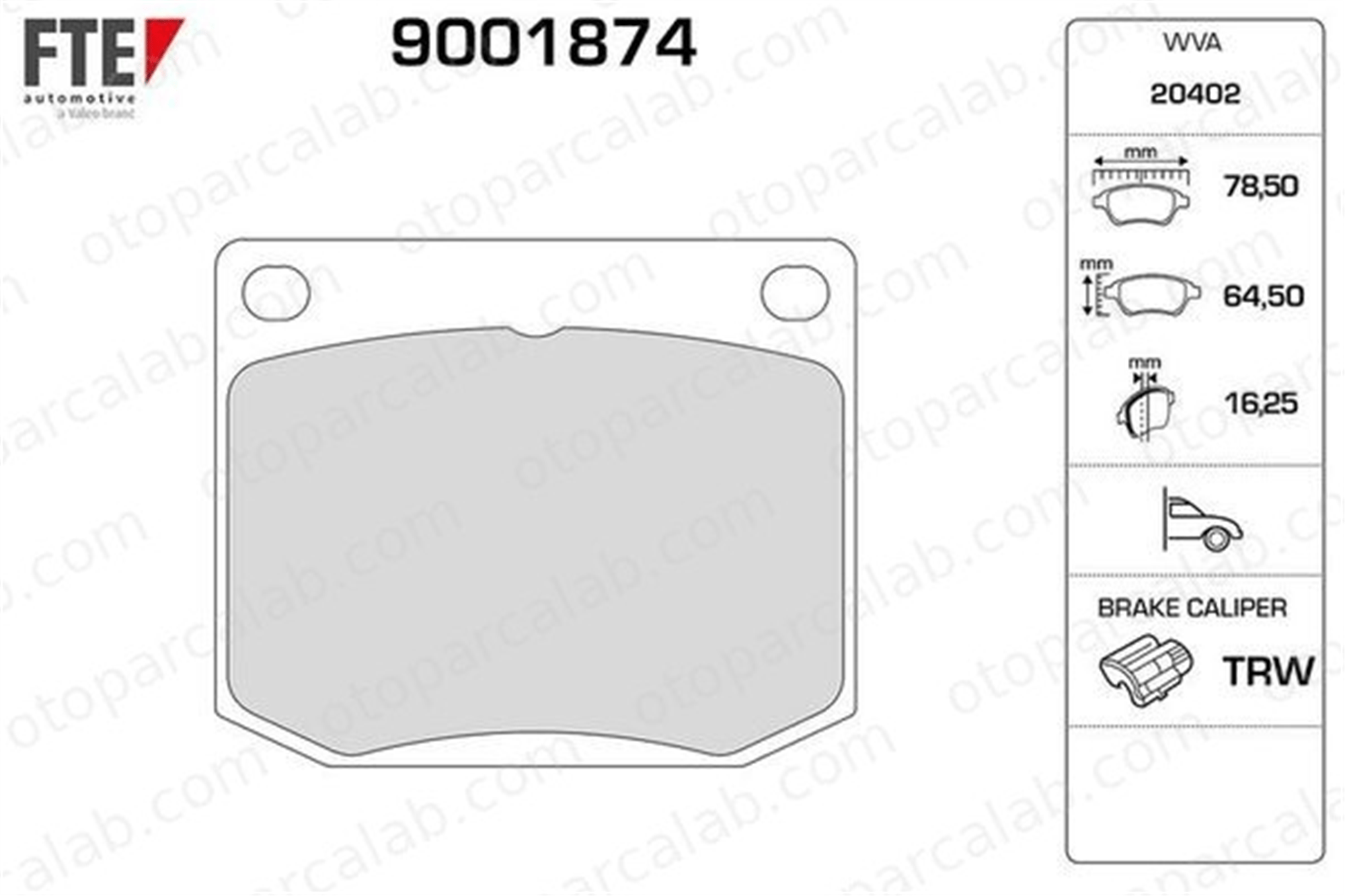 FTE 9001874 Fren Disk Balata Ön SAAB 900 I Combi Coupe 99 7873698 8993107