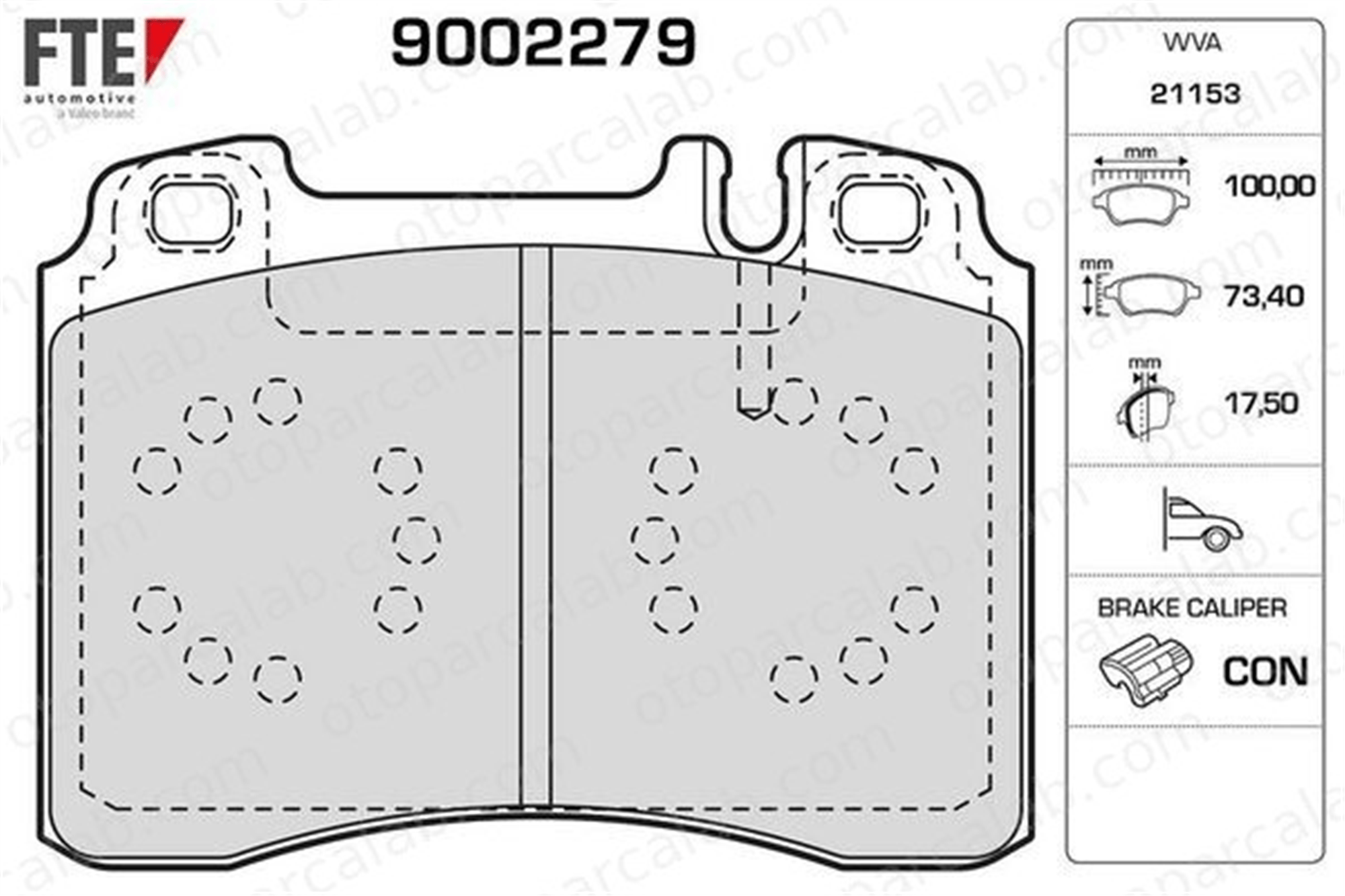 FTE 9002279 Fren Disk Balata Ön MERCEDES-BENZ SL E-SERISI 14200920 24200220