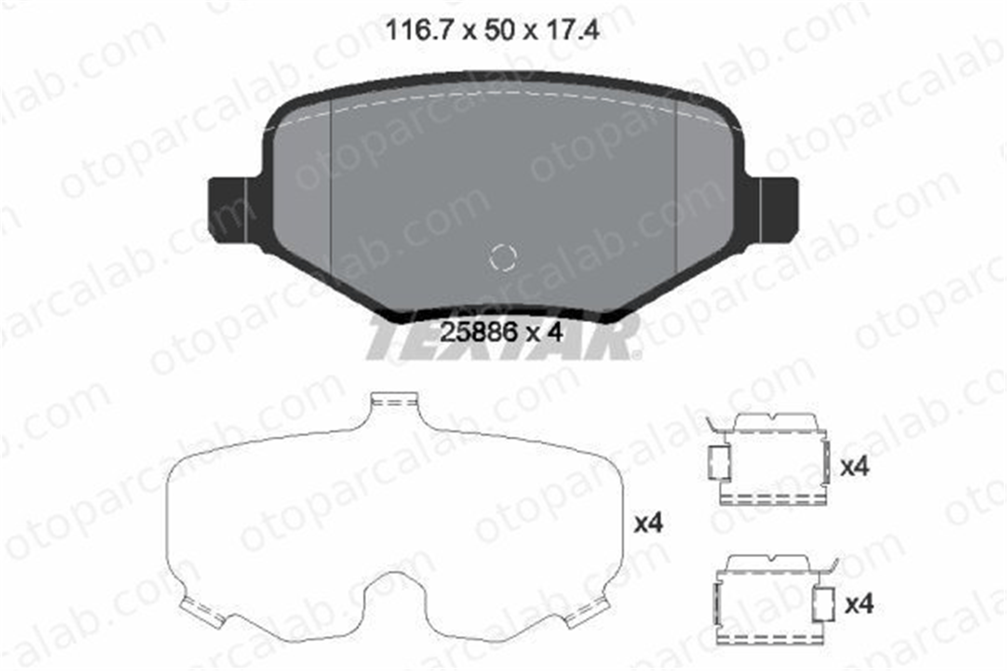 FTE 9005229 Fren Disk Balata Arka FORD USA EXPLORER TAURUS DG132M007AB DG132M008BB
