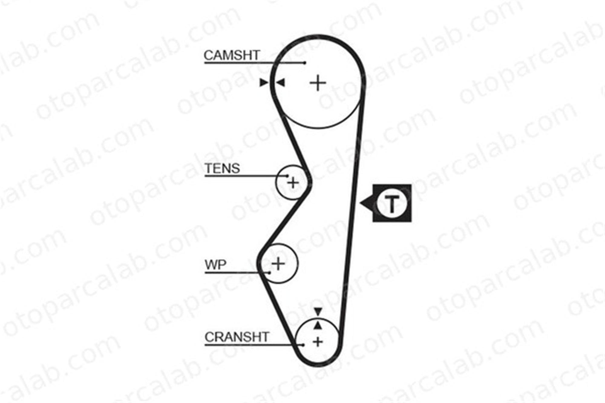 GATES 5124 Triger Kayışı LADA SAMARA SAMARA Sedan 21081006040 PMTB112