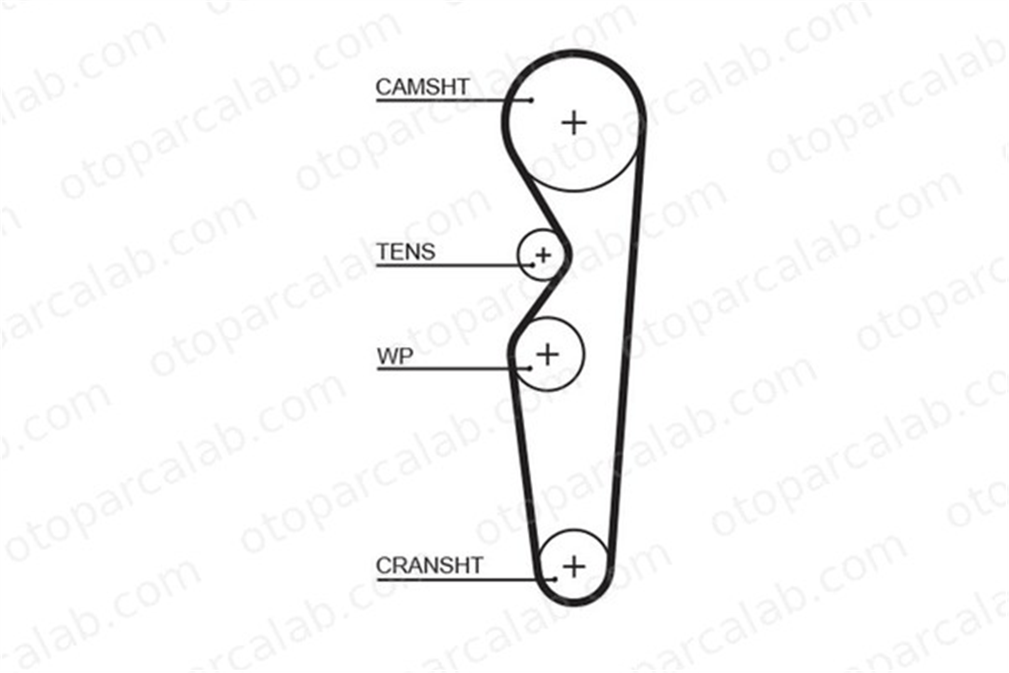 GATES 5138 Triger Kayışı FORD SIERRA II SIERRA II Hatchback 1001090 1649170