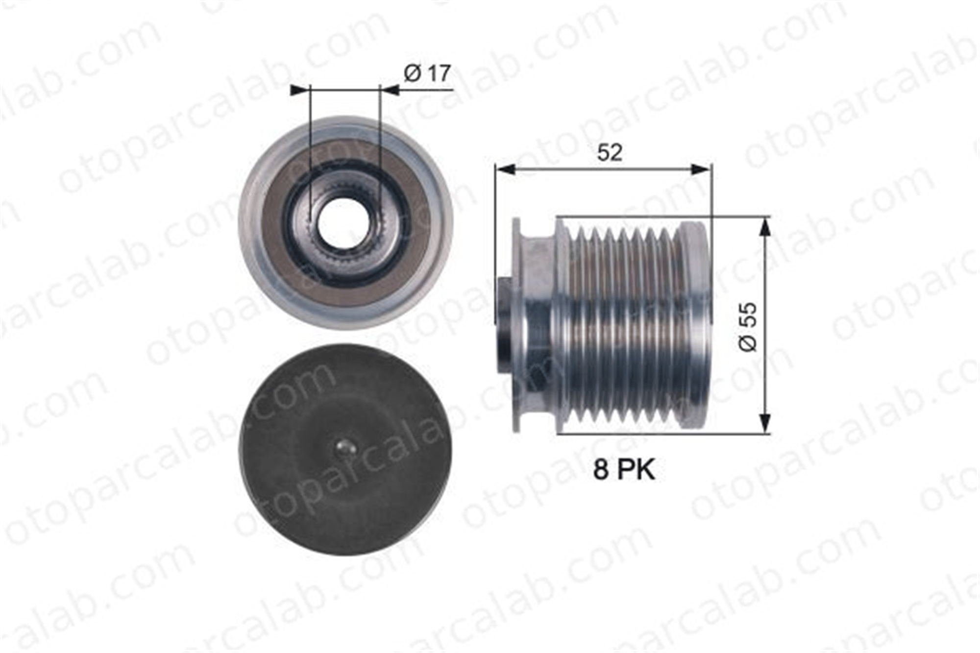 GATES OAP7123 Alternatör Kasnağı MERCEDES-BENZ R-SERISI M-SERISI 6421500760 A6421500760